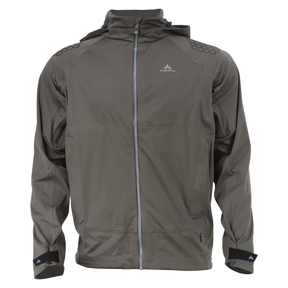 Pnuma Outdoors 3 L Rain Jacket Beluga 3L-JK-BE in Caza Camouflage, Medium - Pnuma Outdoors