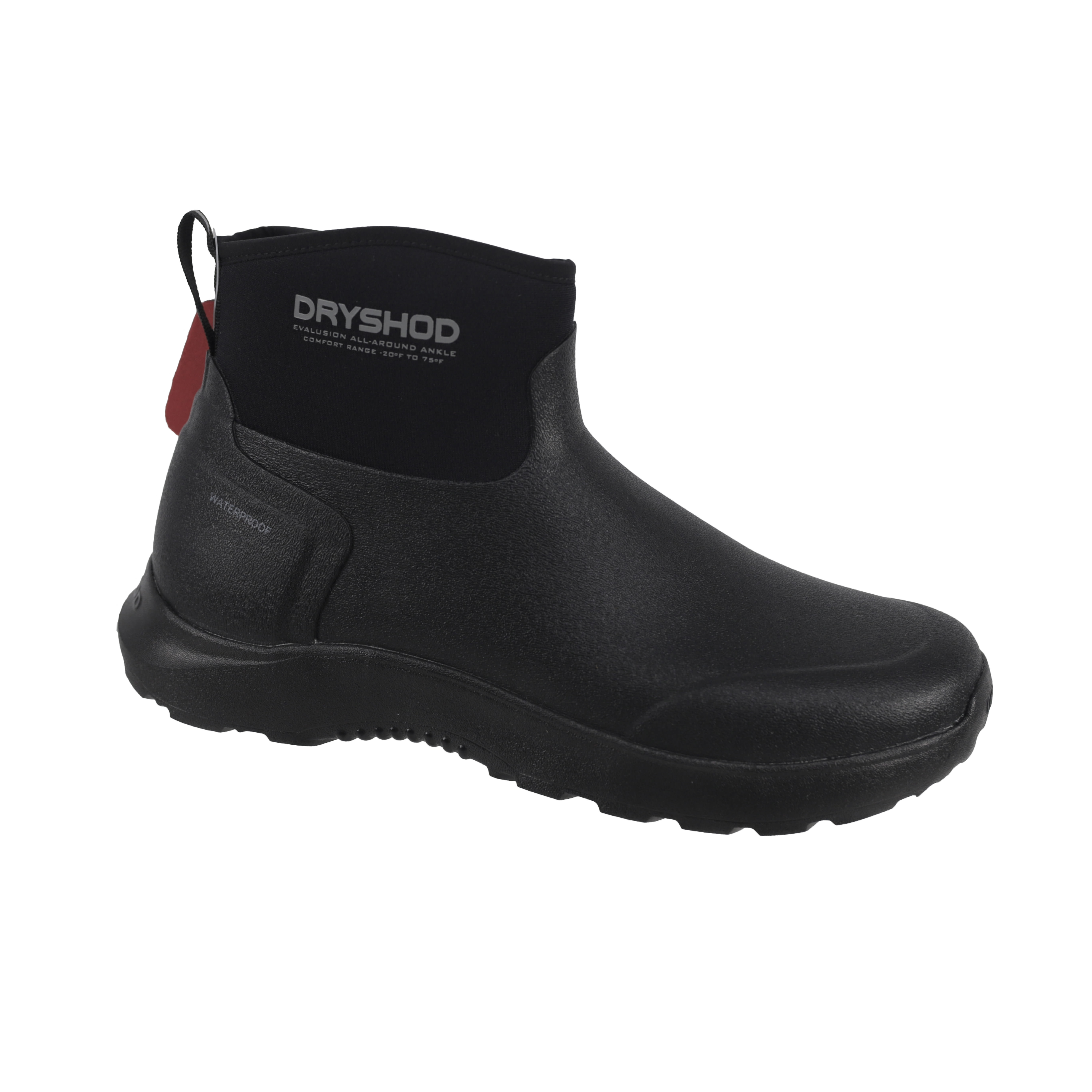 Dryshod Evalusion Ankle Boot Black/Black Women's Boots EVA-WA-BLK, 6 - Dryshod