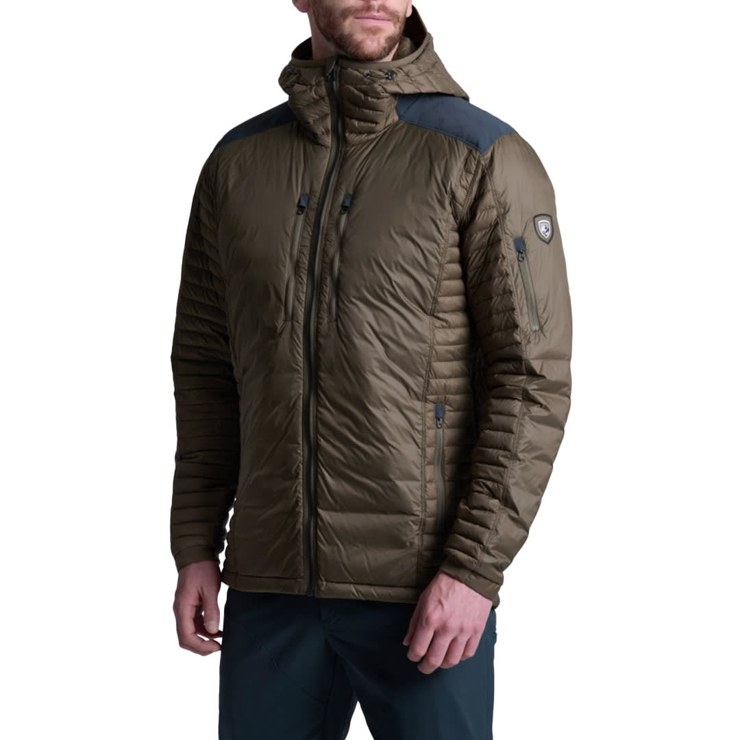 kuhl clothing Kuhl Spyfire Hoody Jacket Kanteen Men's 1121-KAN-M in Brown, Small - kuhl clothing