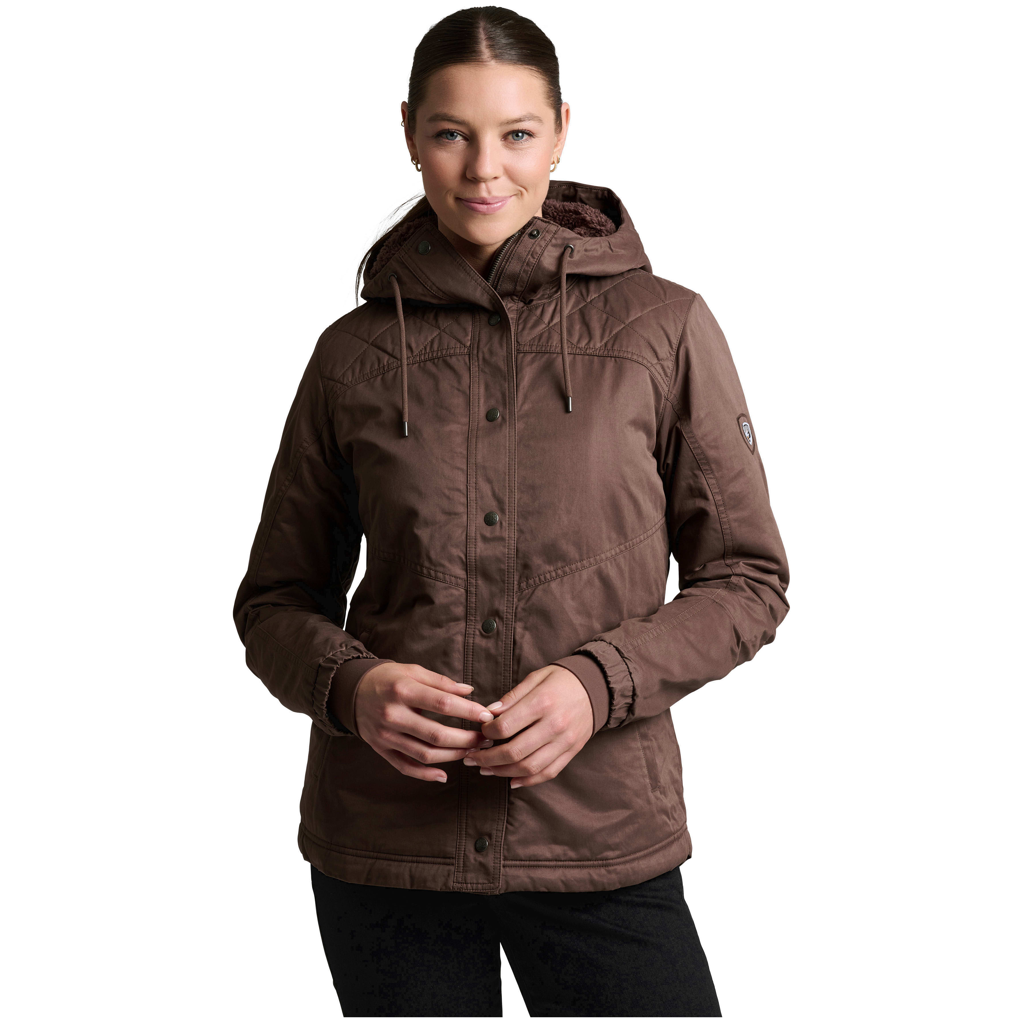 kuhl clothing Kuhl Celeste Lined Hoody Jacket Coffee Women's 2193-CF-W in Brown, Small - kuhl clothing