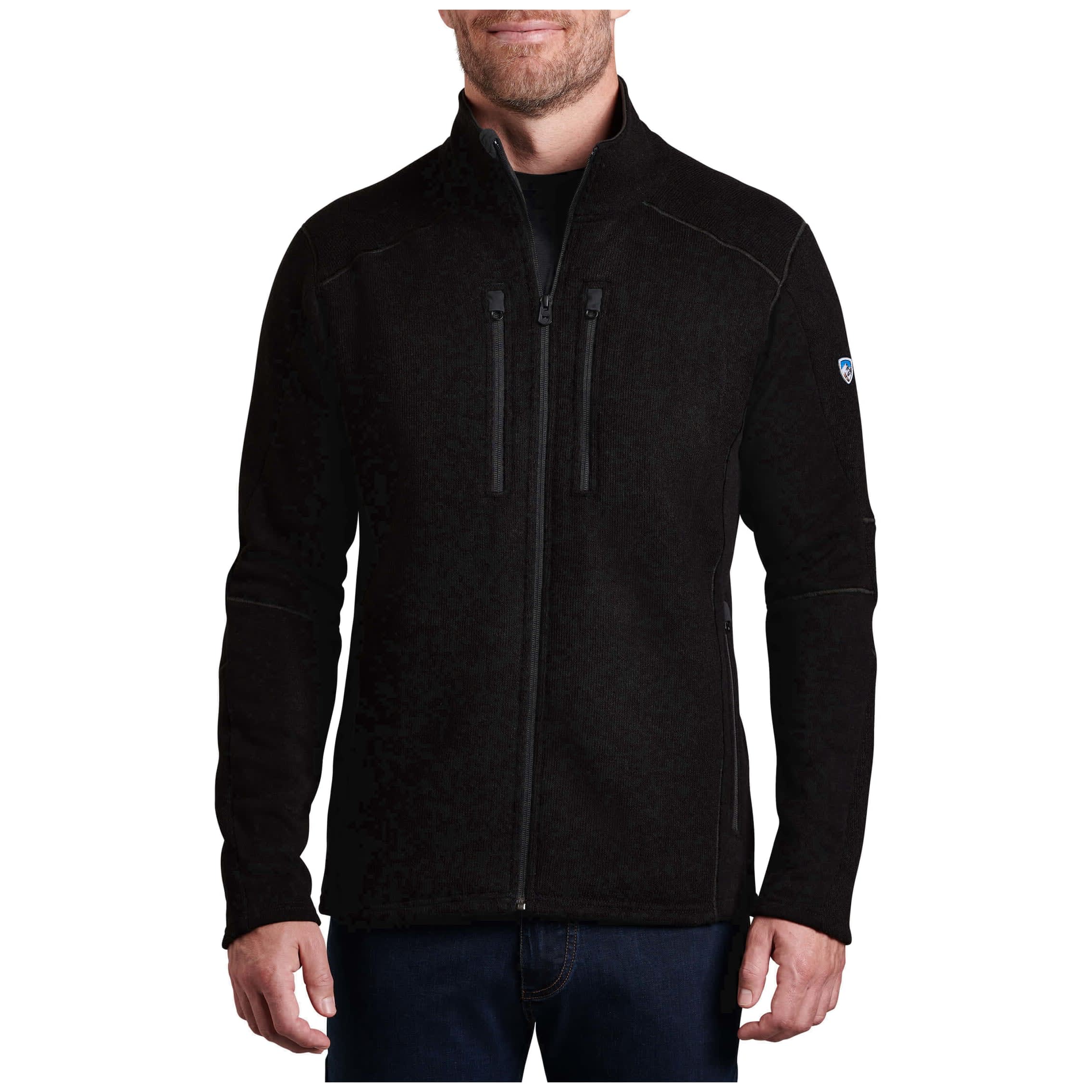 kuhl clothing Kuhl Interceptr FZ Fleece Black Men's 3183-BK-M Jacket, Small - kuhl clothing