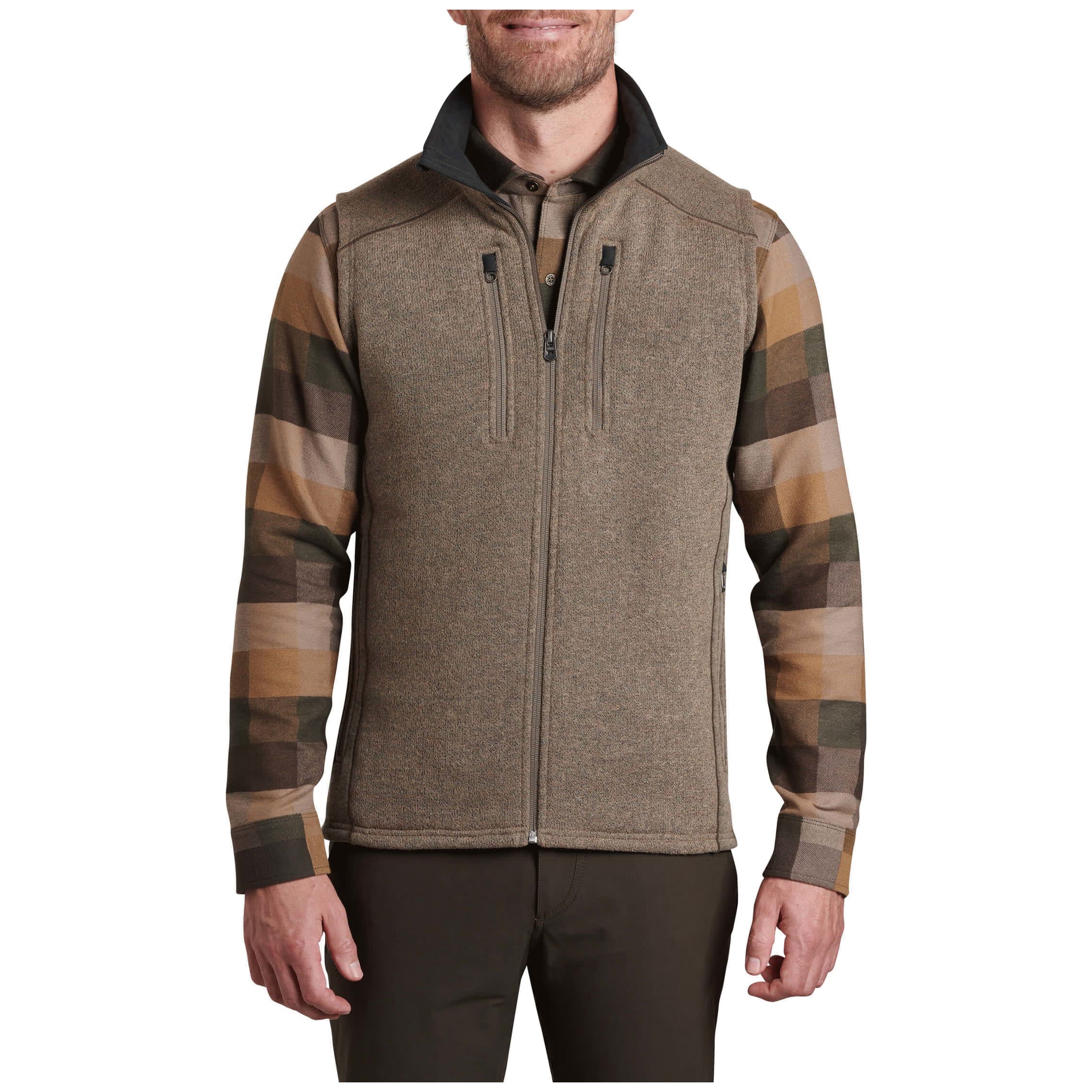 kuhl clothing Kuhl Interceptr Vest Oatmeal Men's 3186-OAT-M in Tan, XXL - kuhl clothing