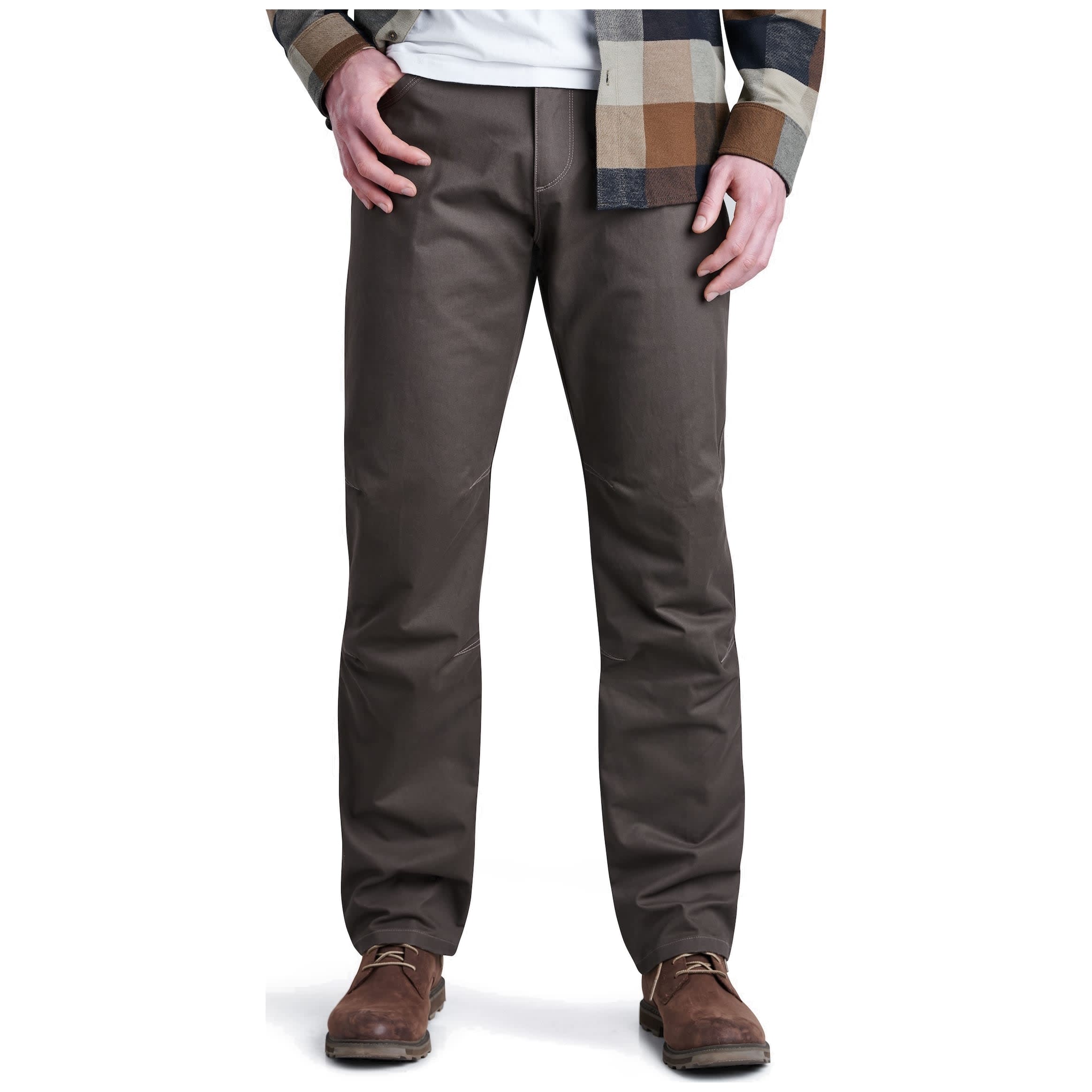 kuhl clothing Kuhl Rydr Full Style Pants Forged Iron Men's 5016-FORG-M in Gray, 38x28 - kuhl clothing