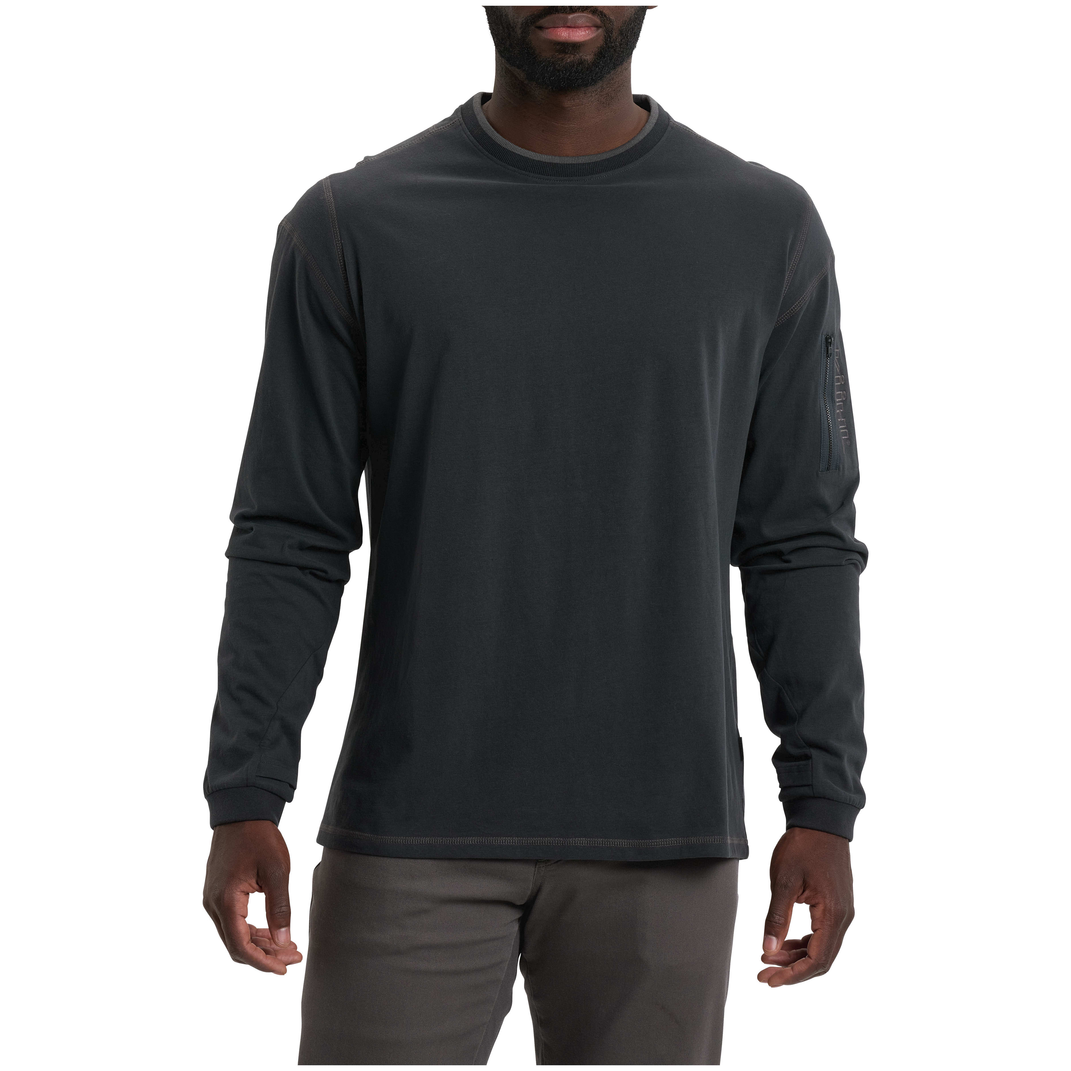kuhl clothing Kuhl Kommando Crew Top Long Sleeve Sweater Onyx Men's 7499-ONYX-M in Black, Medium - kuhl clothing