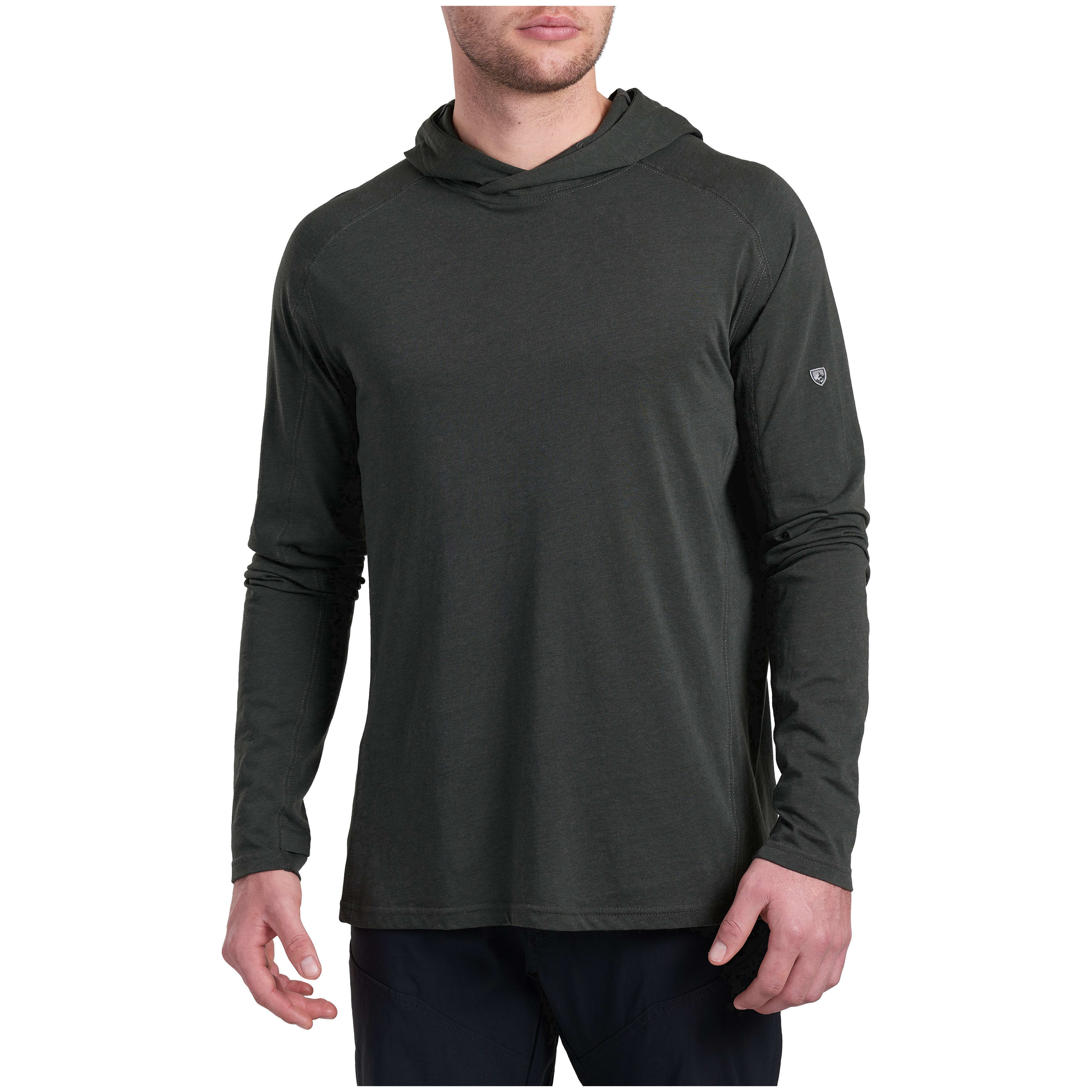 kuhl clothing Kuhl Brazen Kuhldry Hoody Long Sleeve Carbon Men's 7505-CA-M, 3XL - kuhl clothing