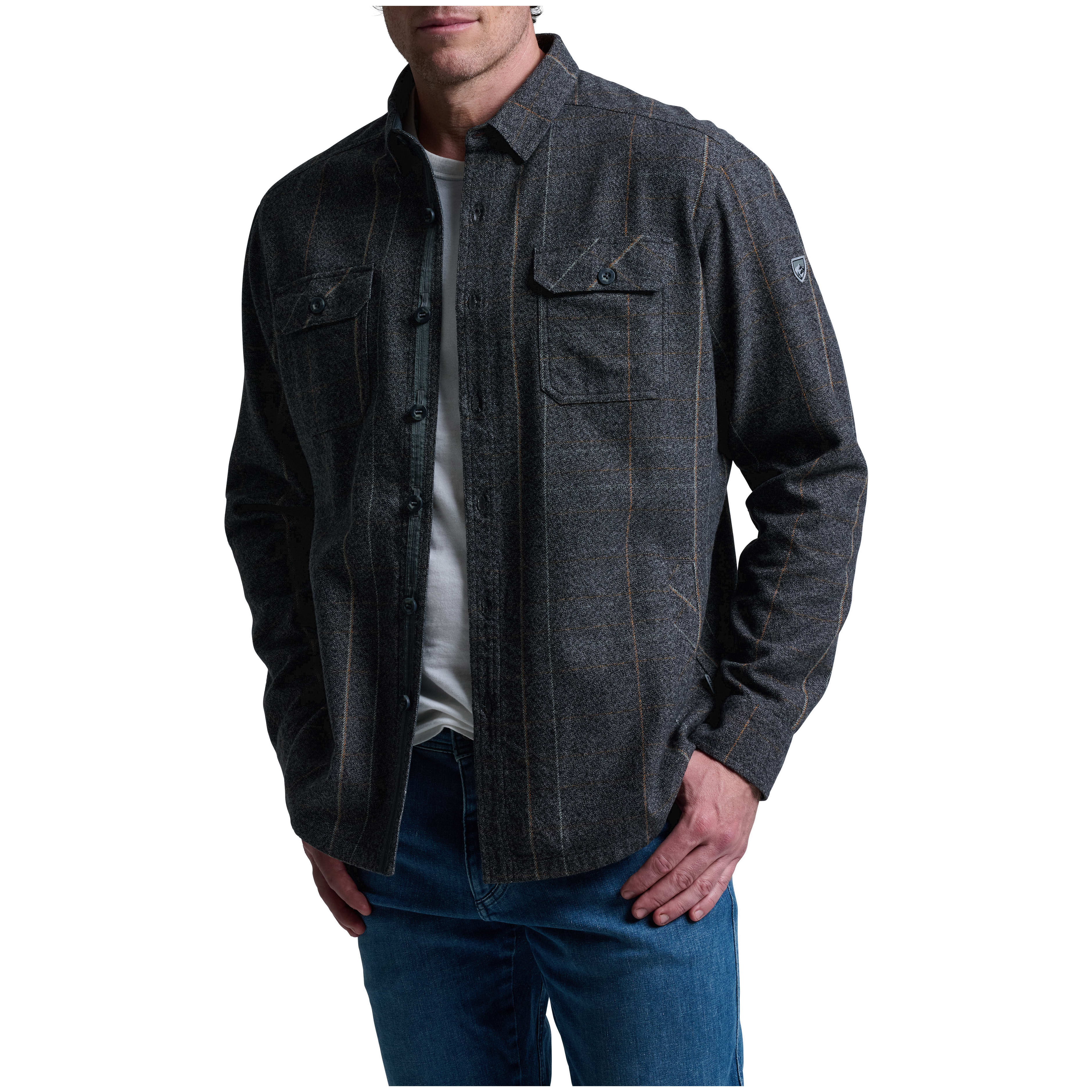 kuhl clothing Kuhl Deviatr Shirt-Jac Flannel Pirate Black Men's 7516-PBB-M Jacket, 3XL - kuhl clothing