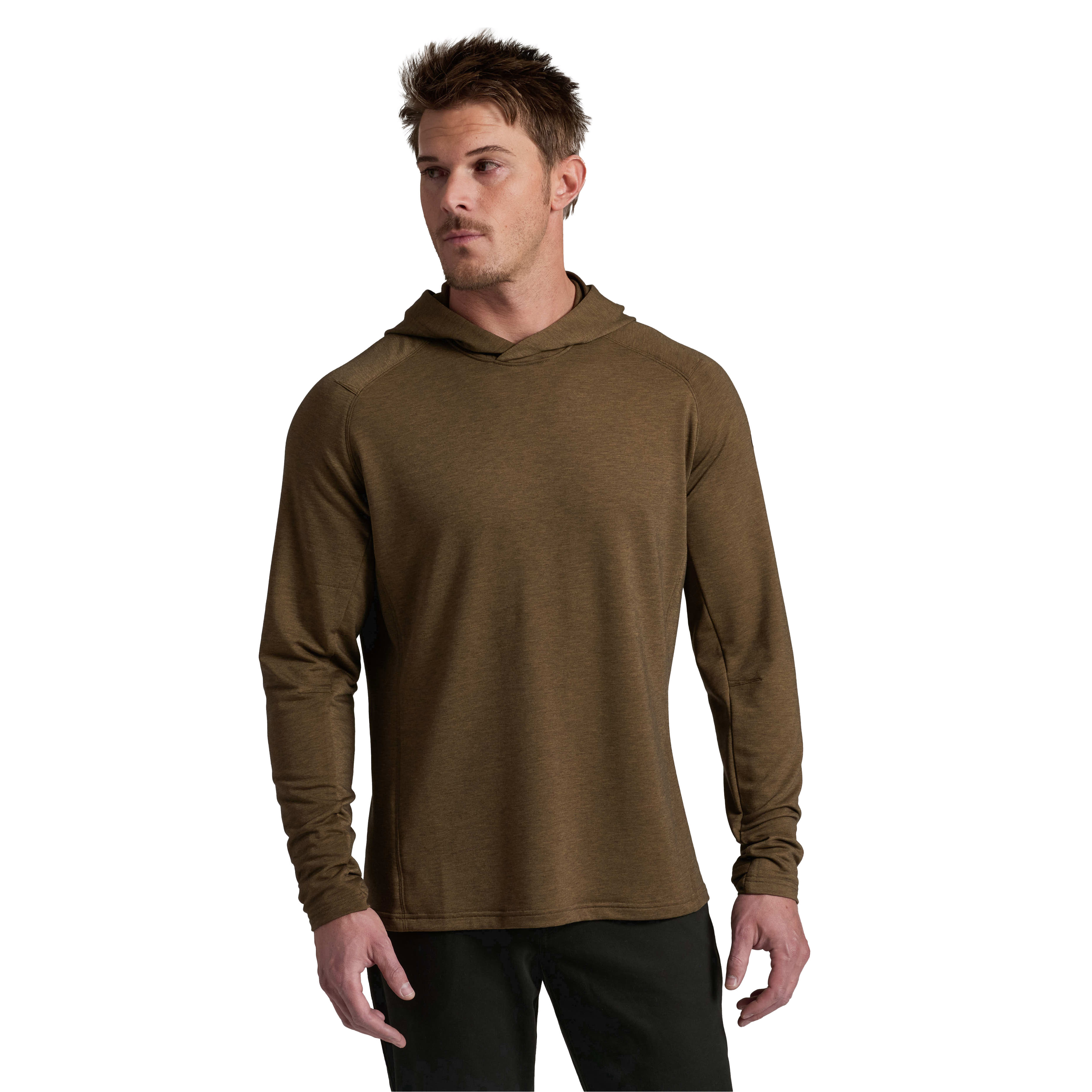 kuhl clothing Kuhl Influx Hoody Sweater Kanteen Men's 7534-KAN-M in Brown, Medium - kuhl clothing