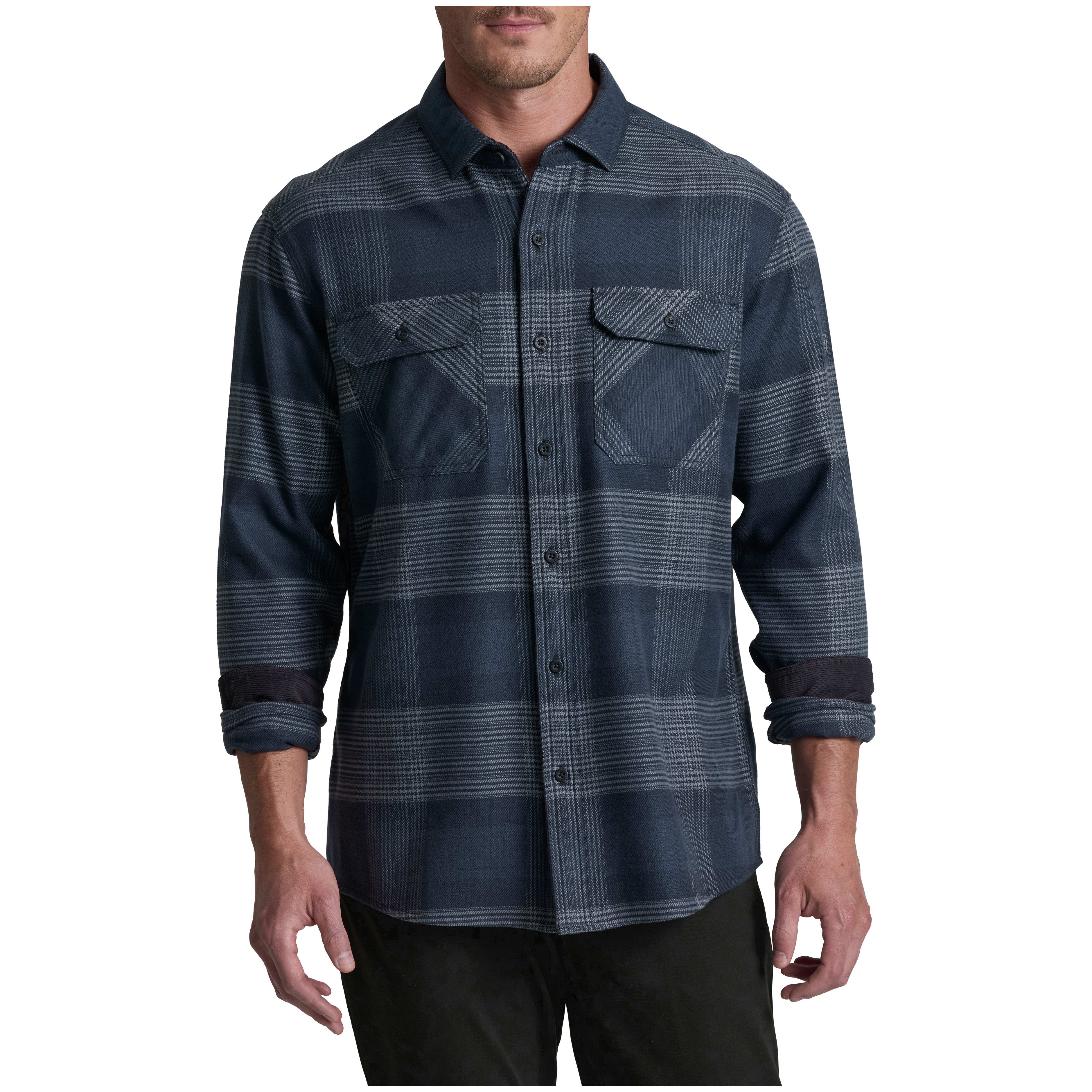 kuhl clothing Kuhl Rydr Long Sleeve Flannel Blue Lagoon Men's 7587-BLGO-M Jacket, 3XL - kuhl clothing
