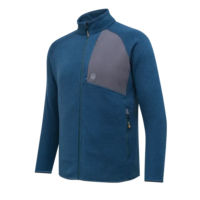 Beretta Abisko Full Zip Fleece Deep Ocean P3631T231305E7 in Blue, XL - Beretta