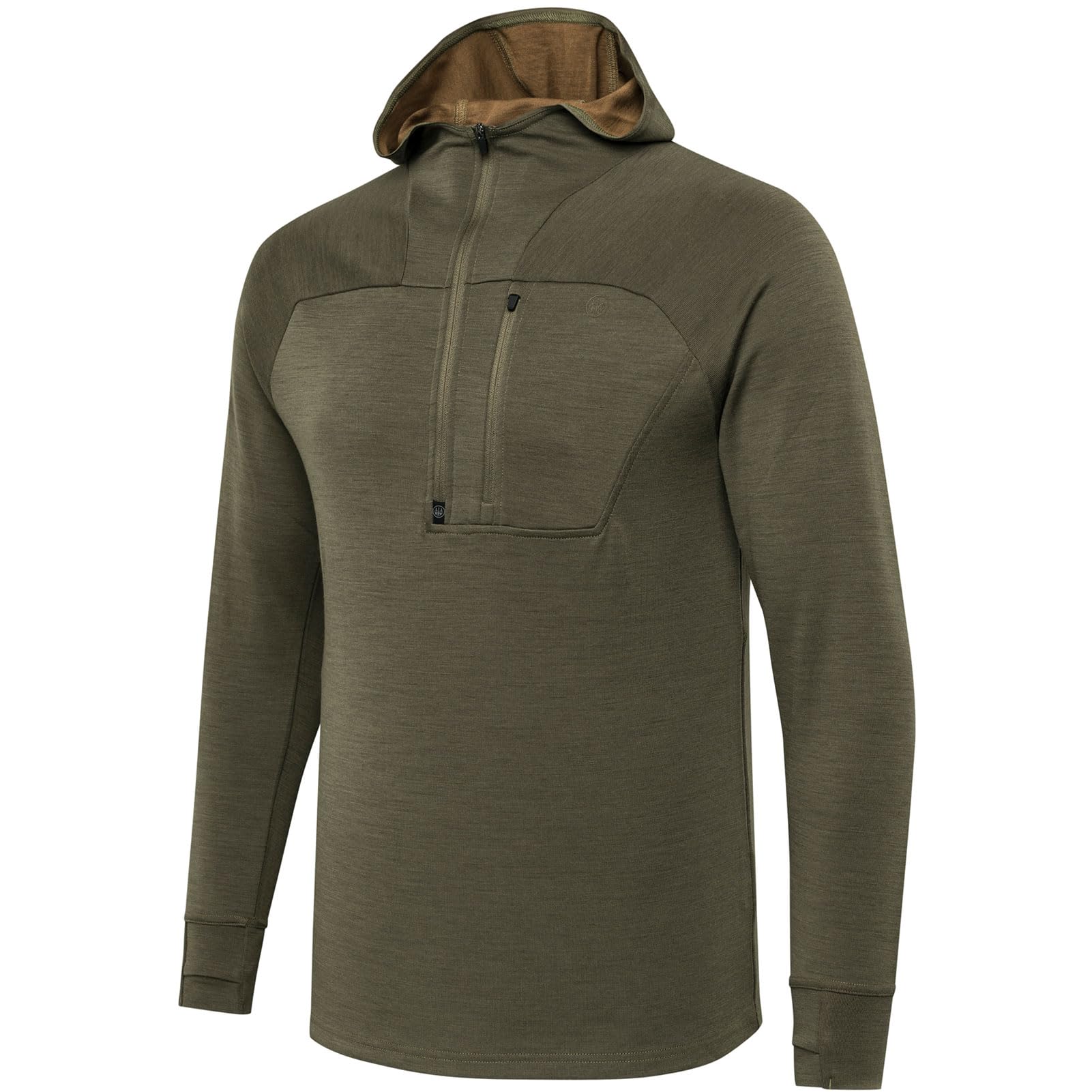 Beretta Apollo Merino Hoodie Green Stone P3801T25370707, Small - Beretta