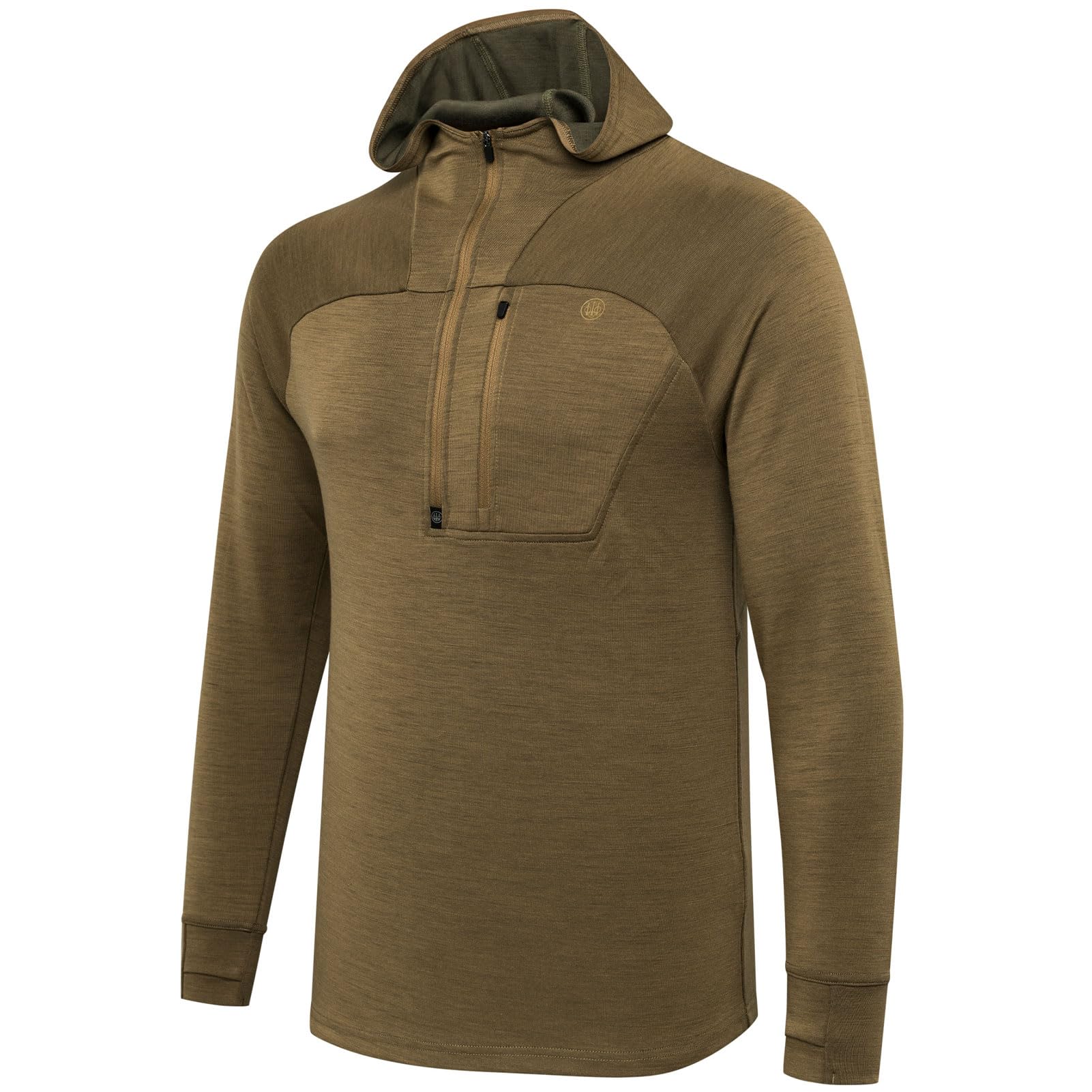 Beretta Apollo Merino Hoodie Otter P3801T25370836, Large - Beretta