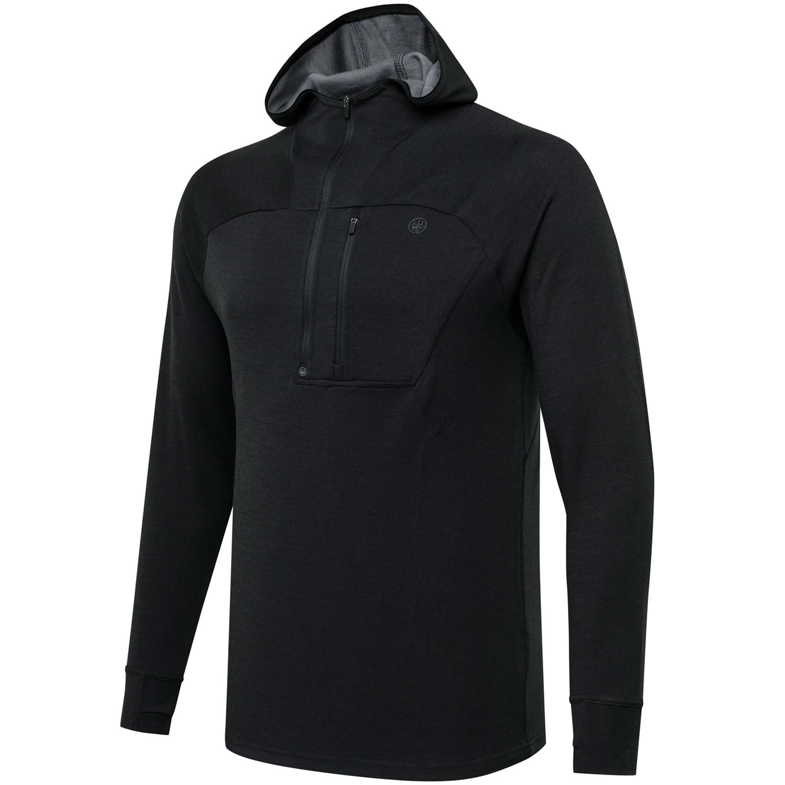 Beretta Apollo Merino Hoodie Black P3801T25370999, Medium - Beretta