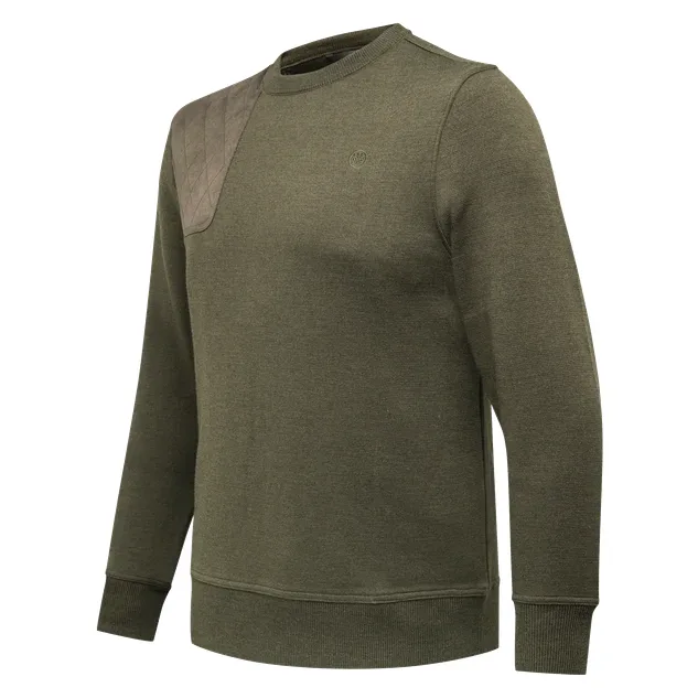 Beretta Highland Heritage Crew Top Neck Sweater British Green PU771T262407Z9, XL - Beretta