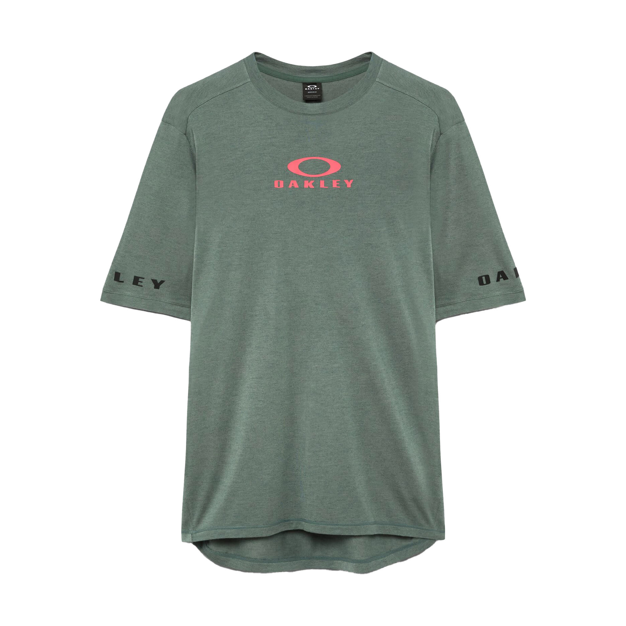 Oakley Free Ride RC SS Jersey Aviator Green FOA405471-74O Top, XS - Oakley