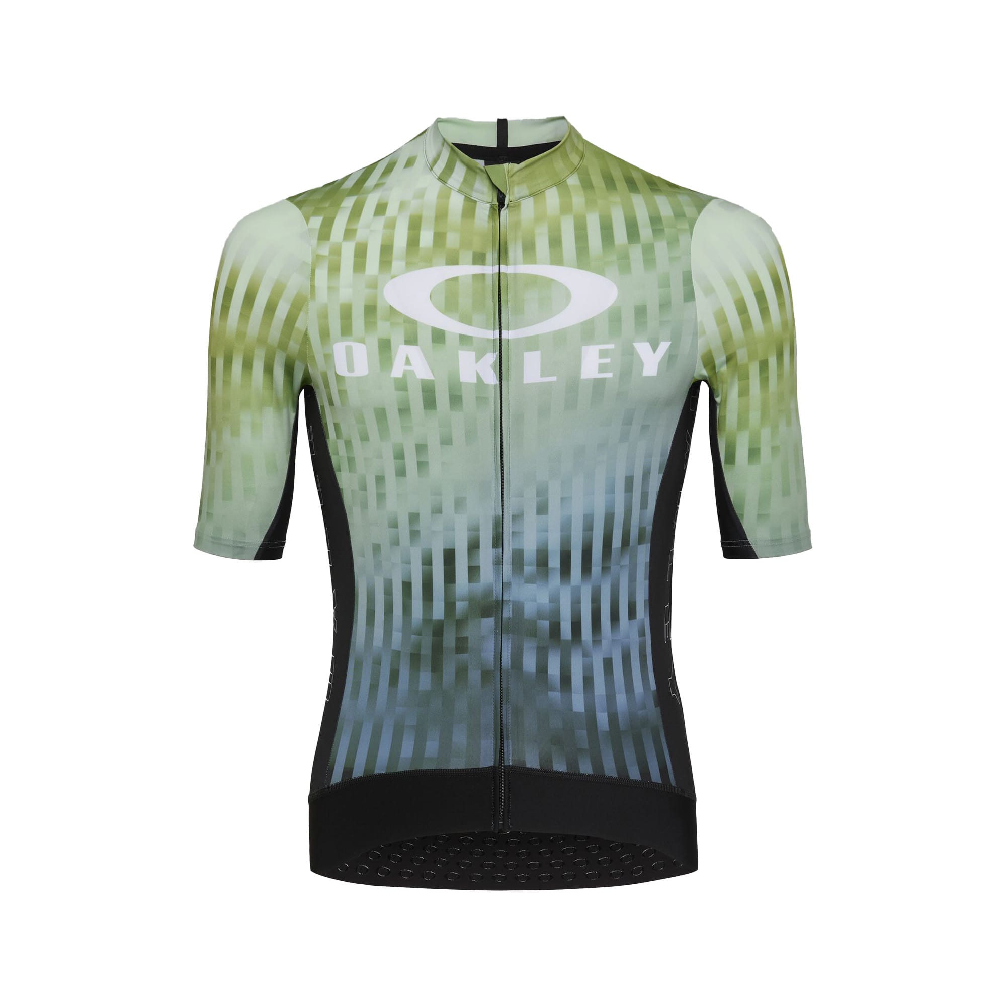 Oakley Icon Training Jersey Green Glitch Print FOA407938-7DD Top, Large - Oakley