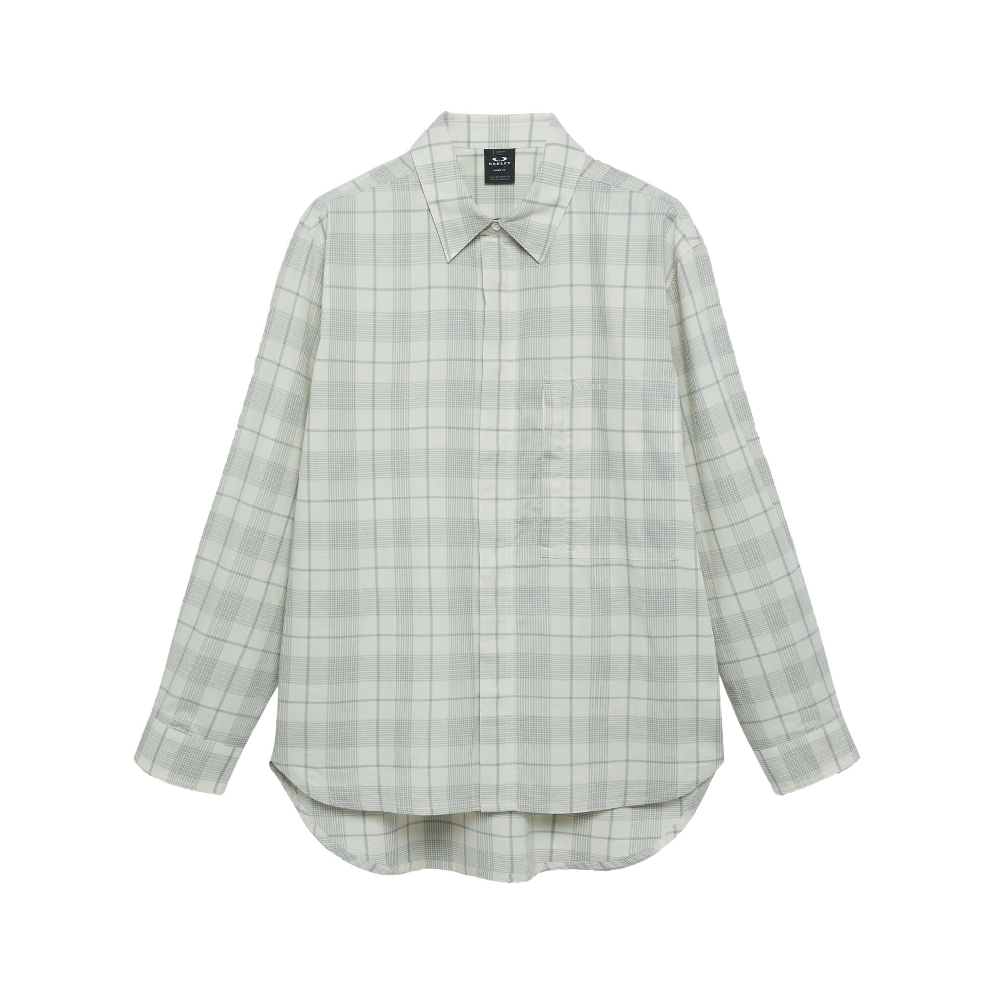 Oakley Oak Light Plaid Shirt Mist Check FOA407954-25O, Small - Oakley