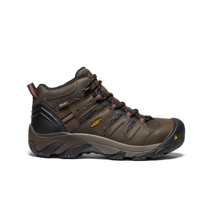 keen footwear Keen Indus-Trail Lansing Mid WP Men's Cascade Brown/Brindle Boots 1022098, 15EE - keen footwear