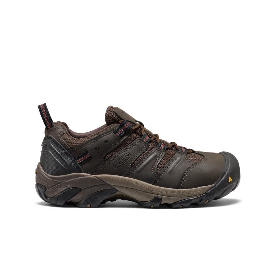 keen footwear Keen Indus-Trail Lansing Low Men's Cascade Brown/Fired Brick Boots 1023205, 9EE - keen footwear