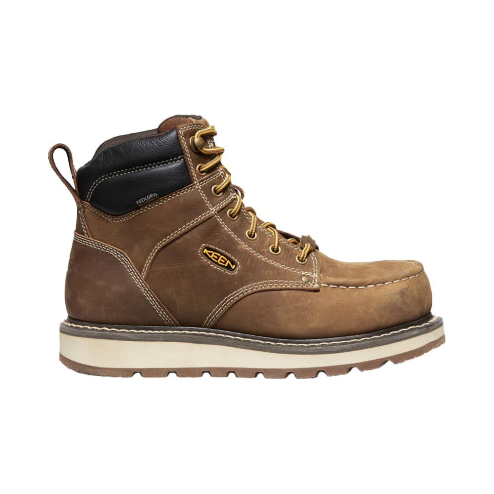 keen footwear Keen Core Work Cincinnati 6" WP Men's Belgian/Sandshell Boots 1023222 in Brown, 13EE - keen footwear