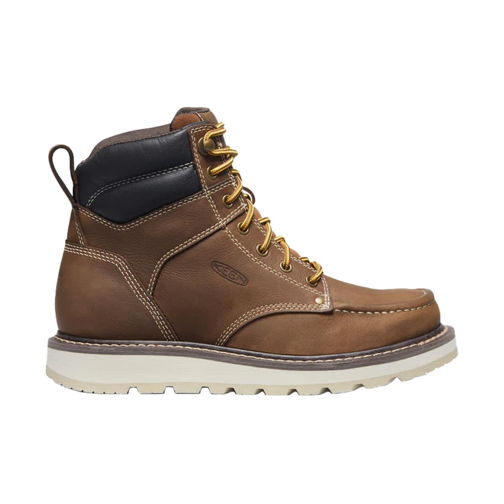 keen footwear Keen Core Work Cincinnati 6" Soft Toe Men's Belgian/Sandshell Boots 1025614 in Brown, 7.5D - keen footwear
