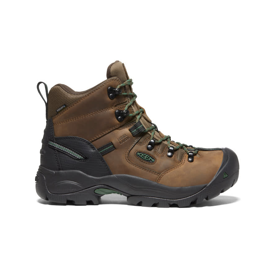 keen footwear Keen Indus-Trail Pittsburgh Energy 6" WP Men's Cascade Brown/Greener Pastures Boots 1026892, 9D - keen footwear
