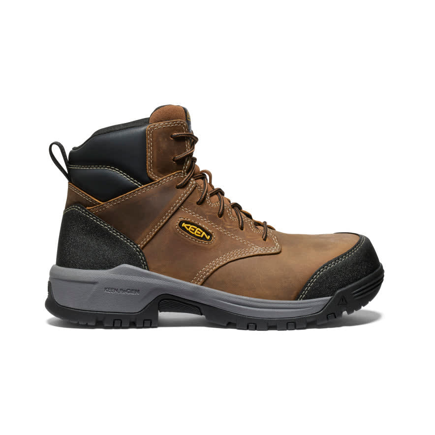 keen footwear Keen Core Work Evanston 6" Esd Men's Bison/Black Boots 1029390, 13D - keen footwear