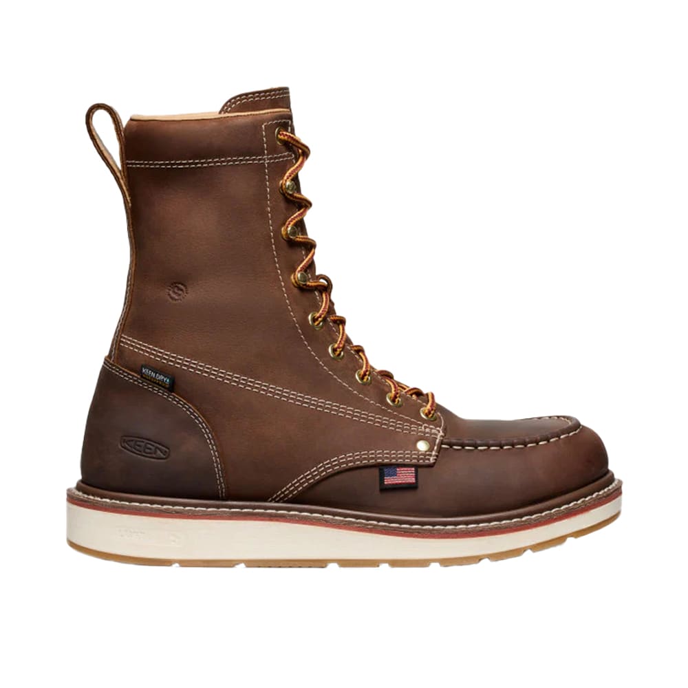 keen footwear Keen American Built Liberty 8" WP Men's Chestnut/Gum Boots 1030606, 7.5EE - keen footwear