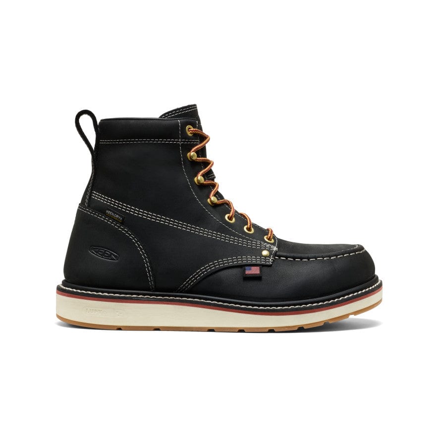 keen footwear Keen American Built Liberty 6" WP Men's Black/Gum Boots 1031457, 9.5EE - keen footwear