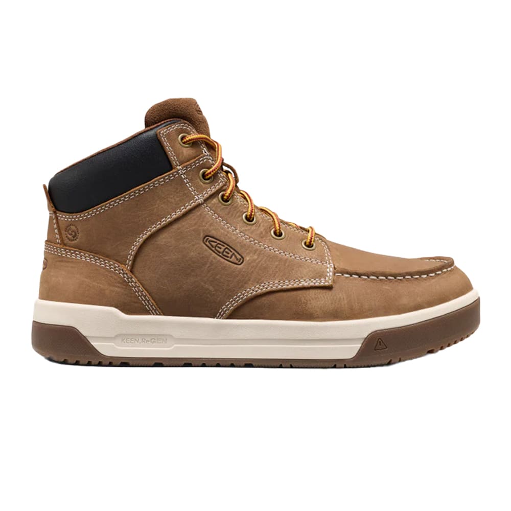 keen footwear Keen Athletic Work Gibson Mid Soft Toe Men's Belgian/Gum Boots 1032500 in Brown, 10.5EE - keen footwear
