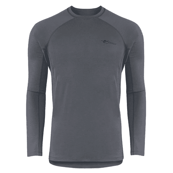 Stone Glacier Chinook Merino Crew Top LS Granite Grey 10001-GG Top in Gray, 3XL - Stone Glacier