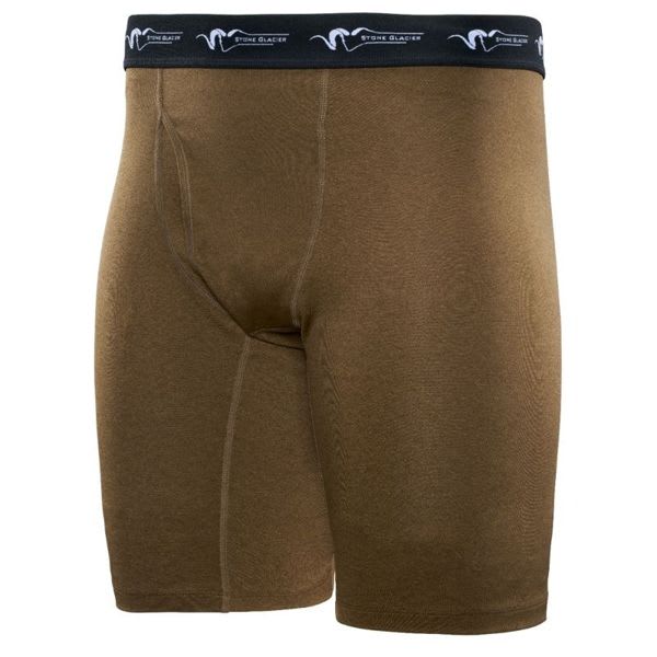 Stone Glacier Avro Synthetic Boxer Brief Muskeg 10009-MK, Large