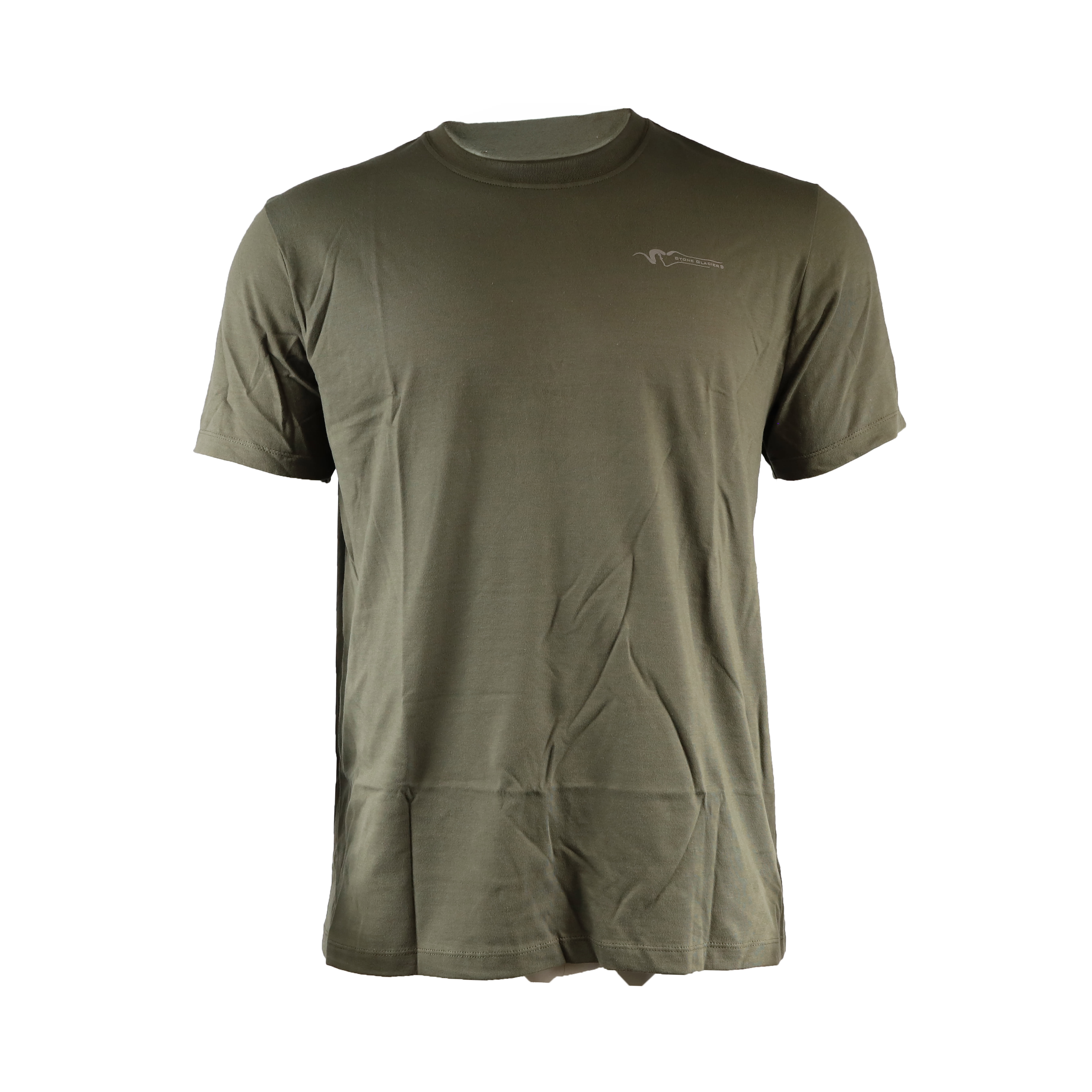 Stone Glacier SG Stone Stamp T-Shirt Army Green 60226-AG, Medium - Stone Glacier