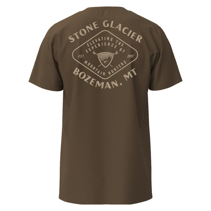 Stone Glacier SG Crest T-Shirt Teak Large 60232-TK, L - Stone Glacier