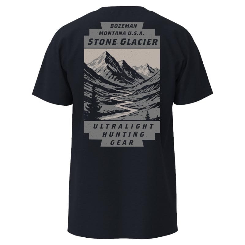 Stone Glacier SG Canyon T-Shirt Navy Heather 60235-NR, XL - Stone Glacier
