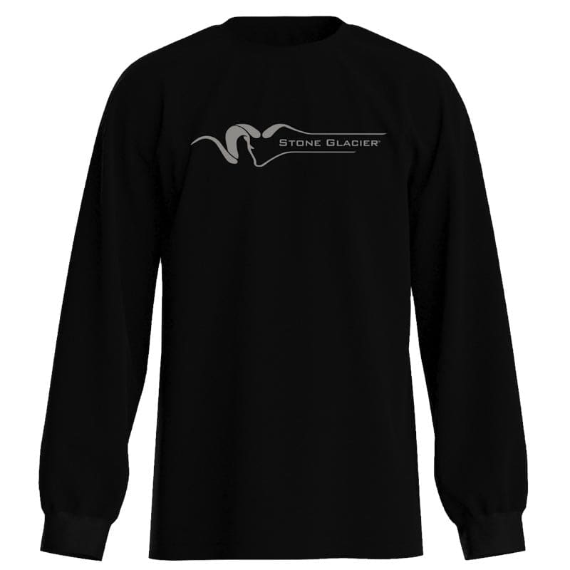 Stone Glacier Classic Long Sleeve T-Shirt Black 60238-BK, Medium - Stone Glacier