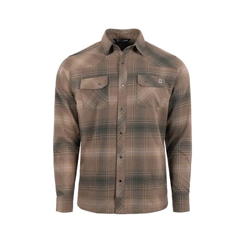 Stone Glacier Timber Butte Snap Shirt LS Tarmac Plaid 90002-TM, Small - Stone Glacier