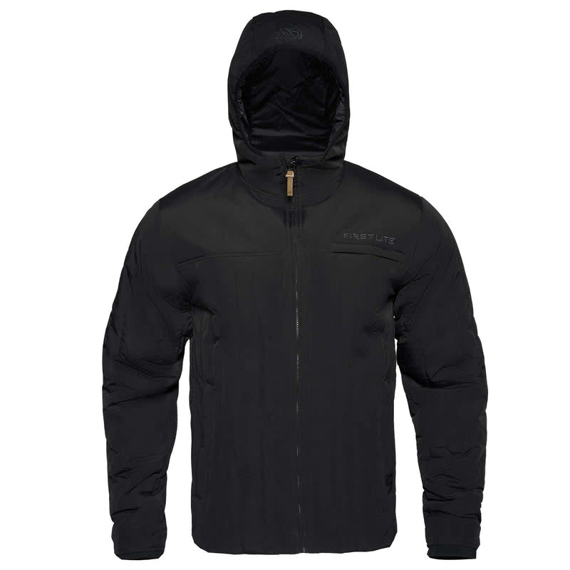 First Lite Men's Outpost Jacket Black MOOPJBK, 2X - first lite