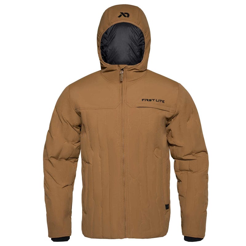 First Lite Men's Outpost Jacket Rust MOOPJRS, Medium - first lite