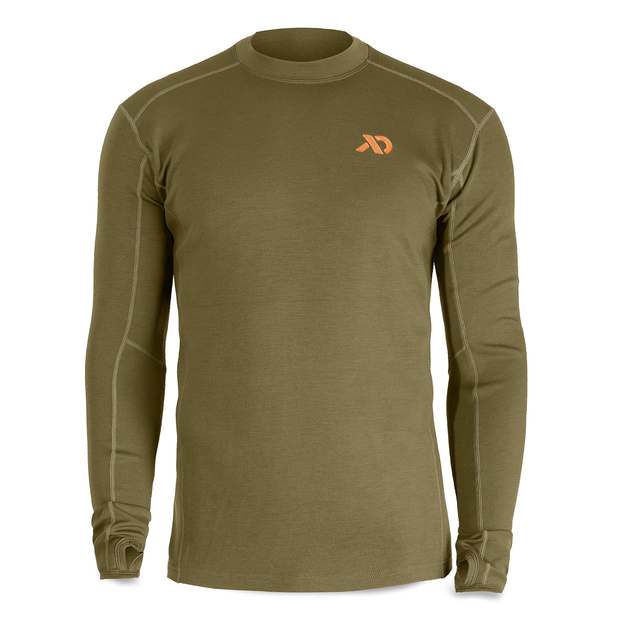 First Lite Men's Kiln LS Crew Top Conifer MTKLCCN Top, Small - first lite