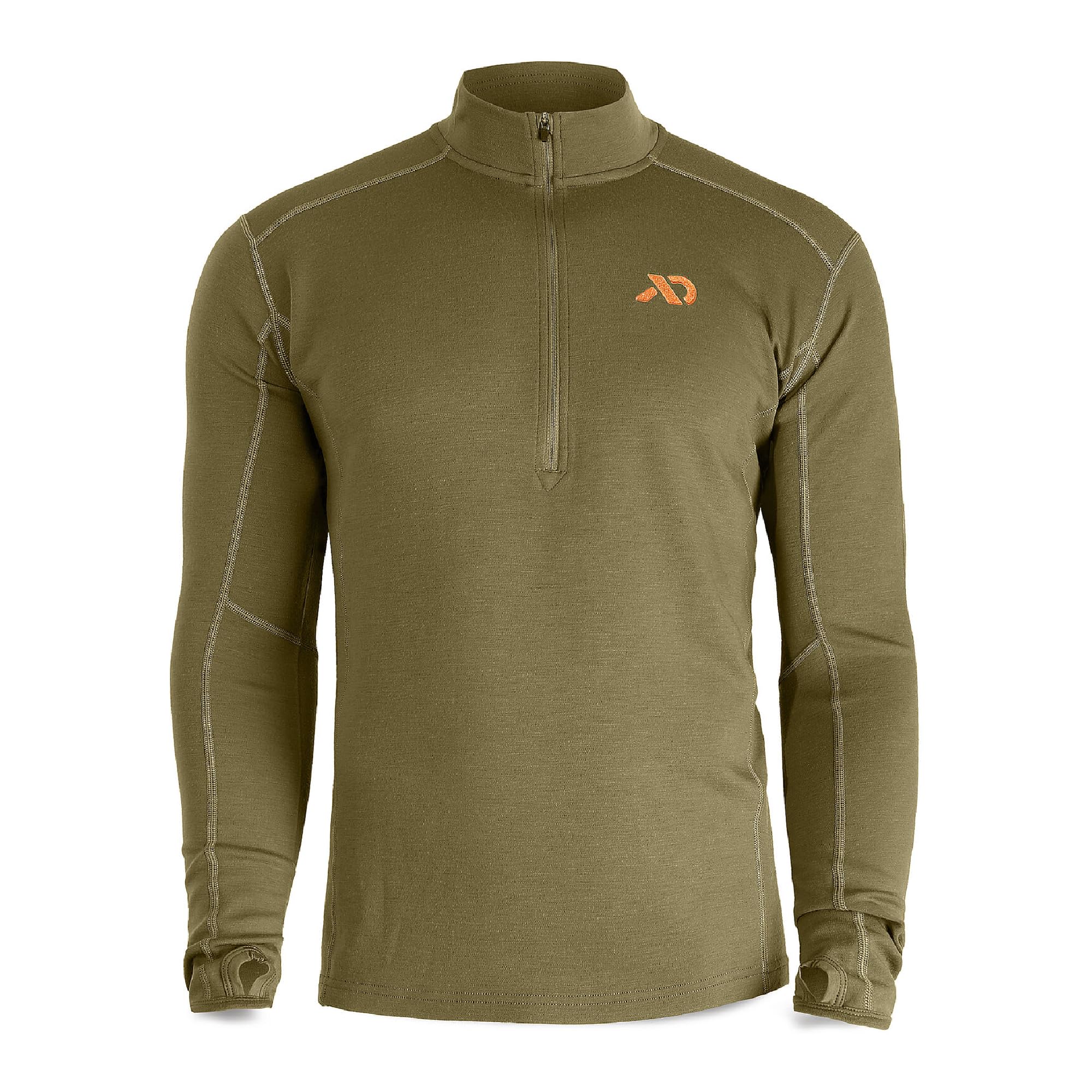 First Lite Men's Kiln Quarter Zip Conifer MTKQZCN, Small - first lite