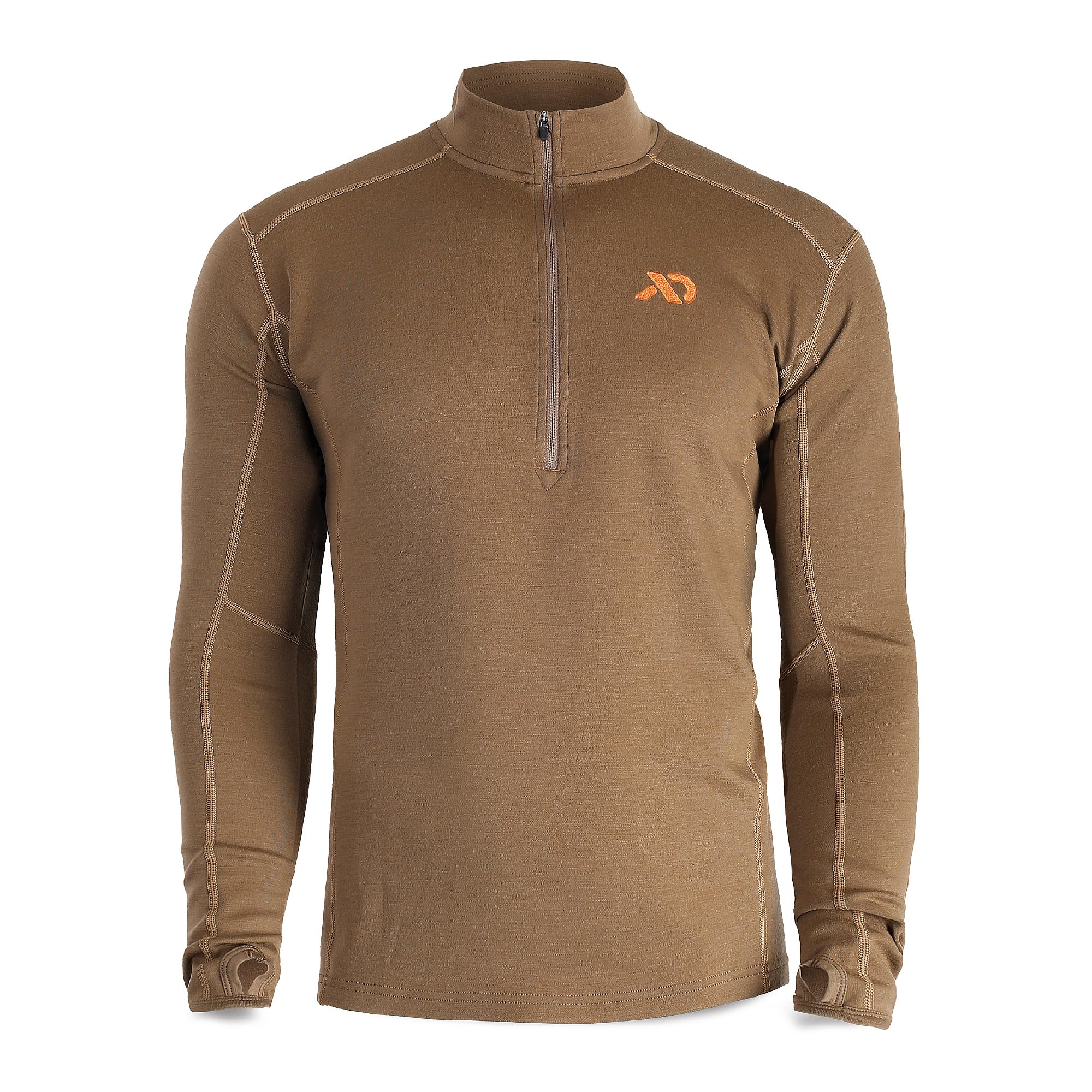 First Lite Men's Kiln Quarter Zip Dry Earth MTKQZDE, Small - first lite