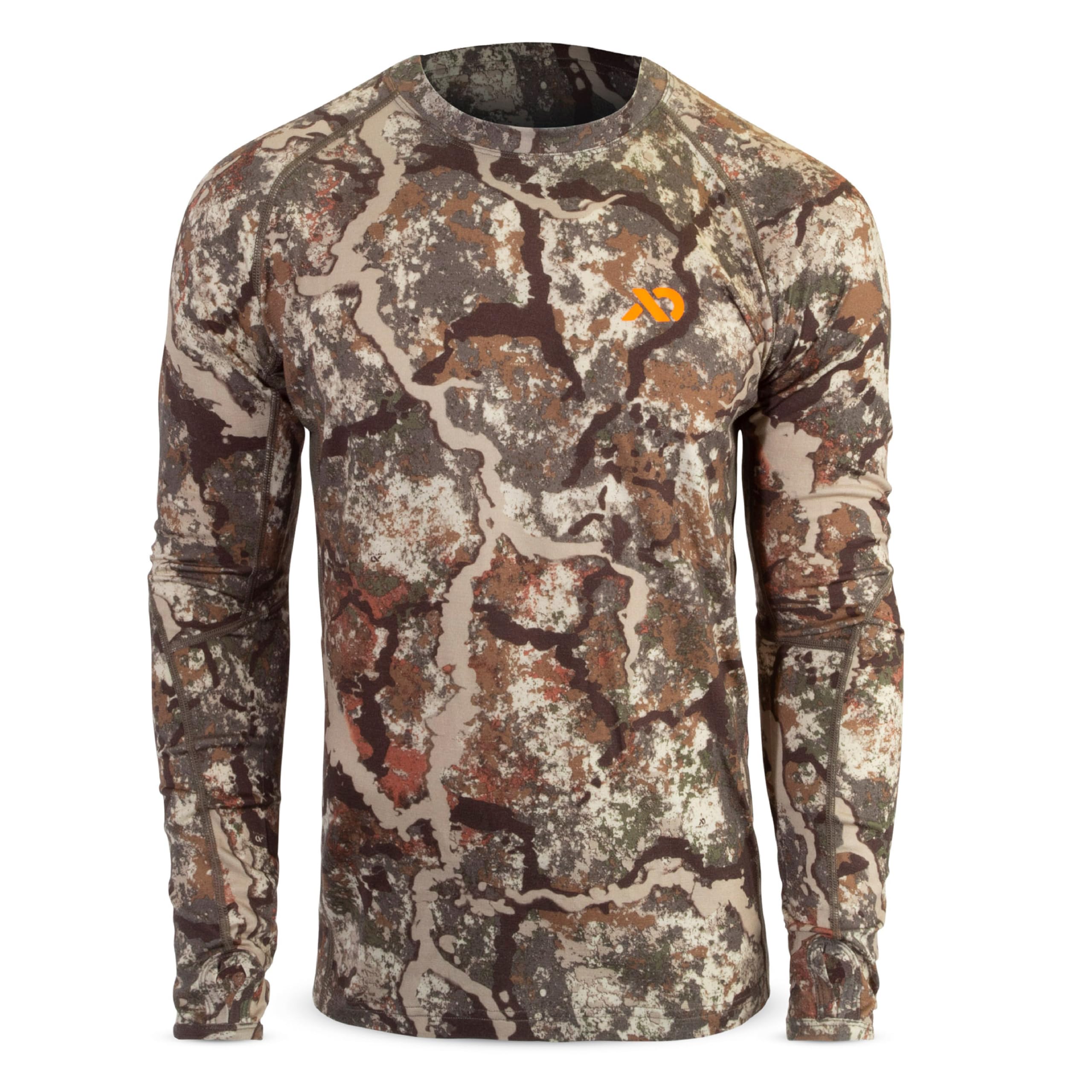First Lite Men's Wick LS Crew Top Specter MTWLCSP Top, Large - first lite