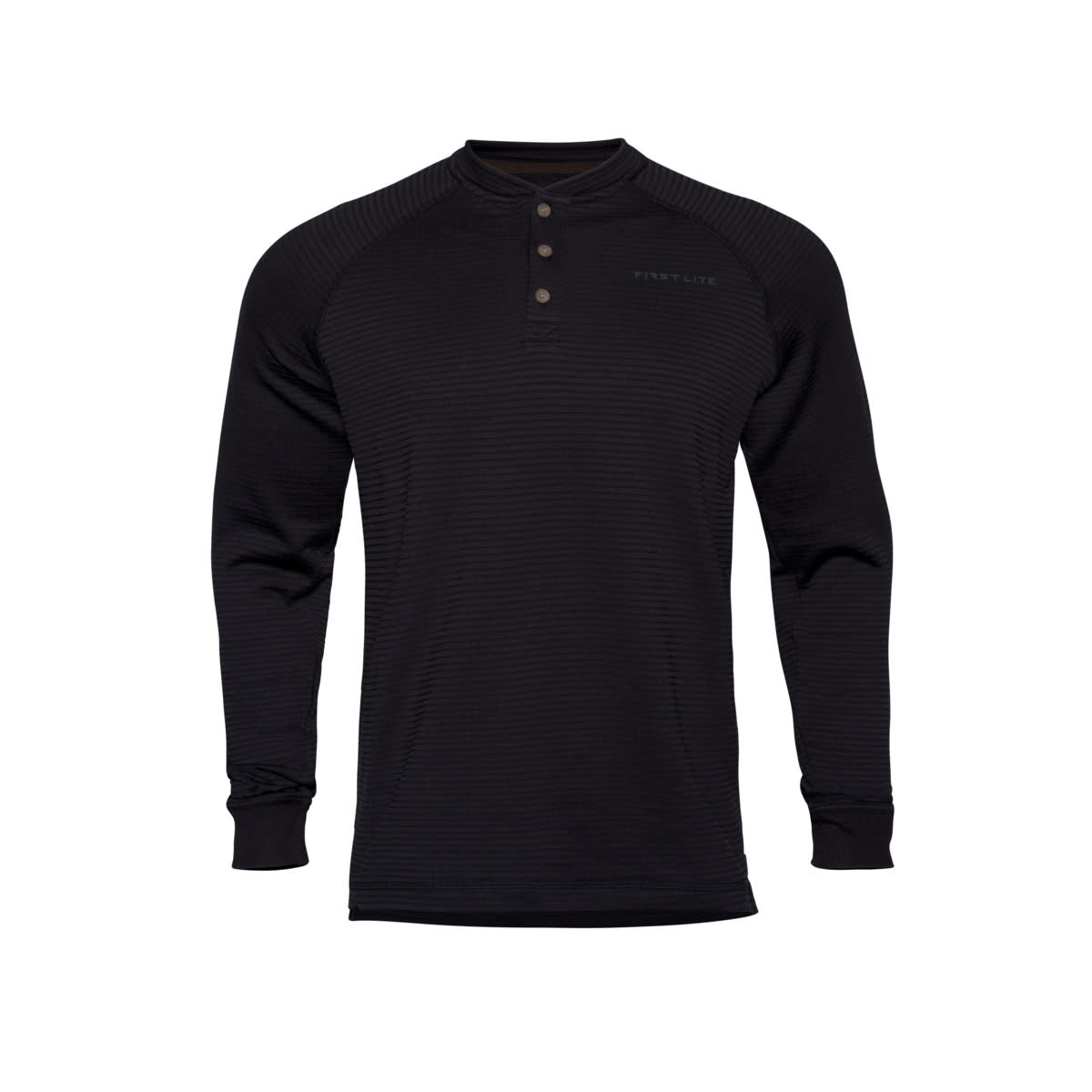 First Lite Men's ThermaGrid Merino Hoody Black MBTGHBK, 3X - first lite