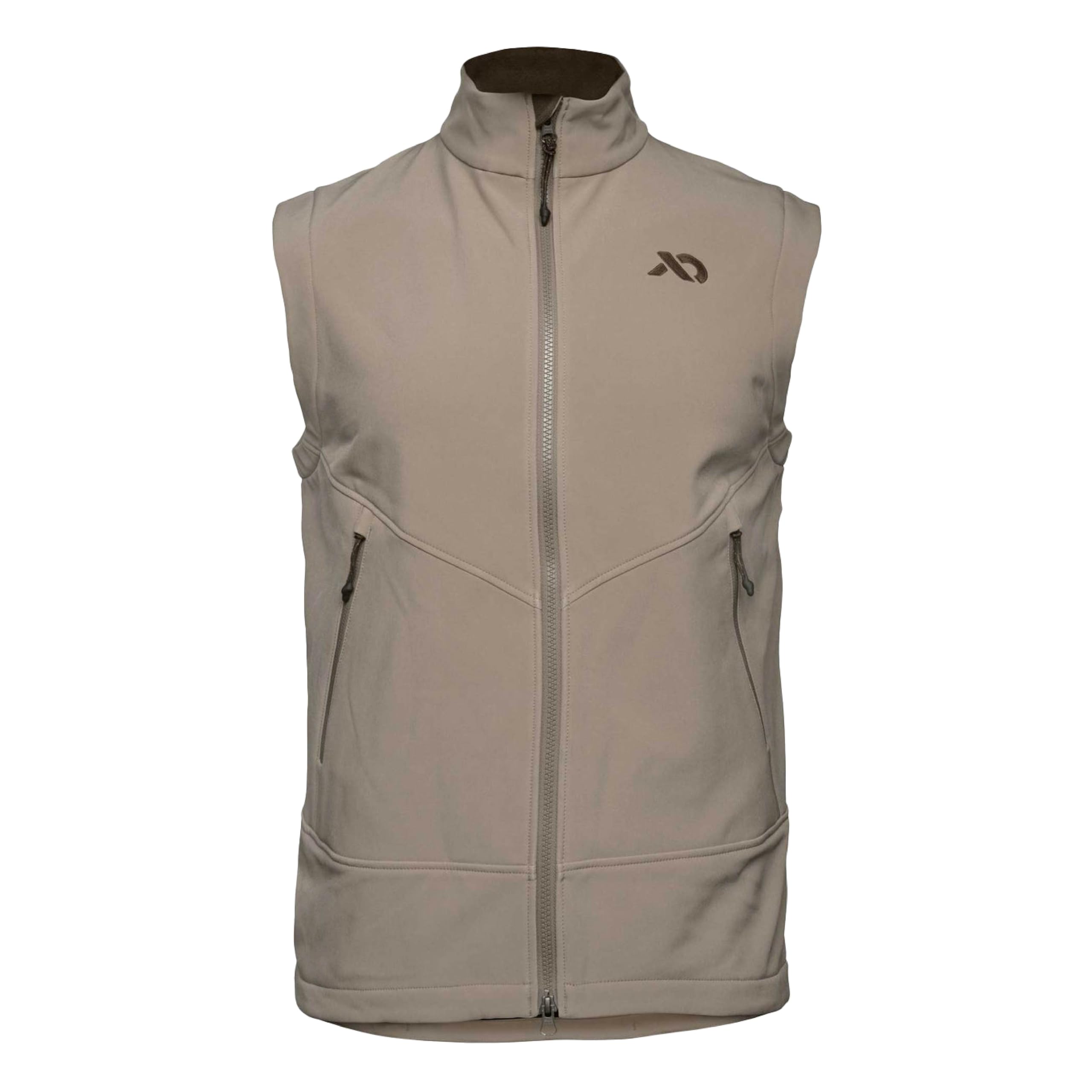First Lite Men's Suppressor Soft Shell Vest Walnut MOWCVWN2, 2X - first lite