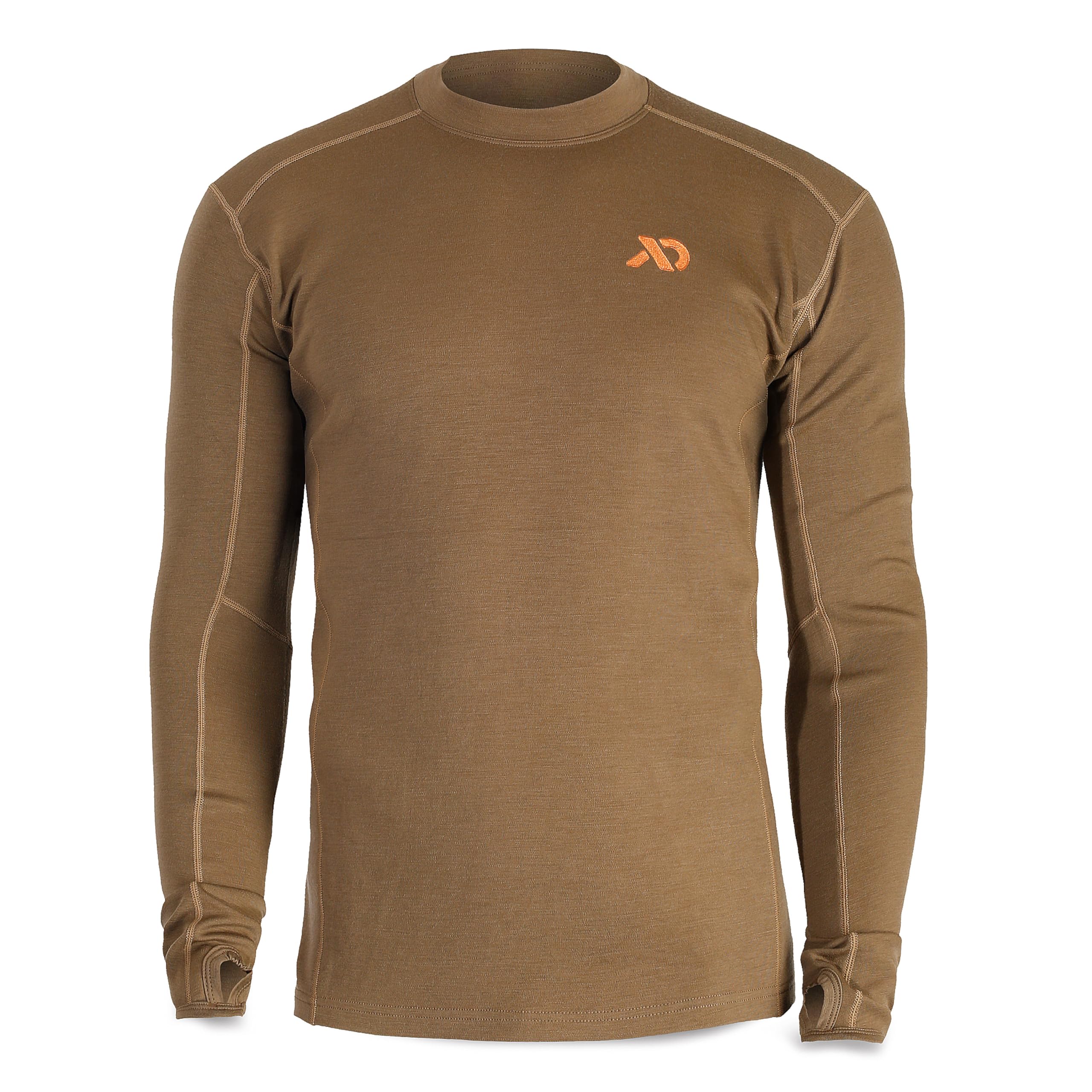 First Lite Men's Kiln LS Crew Top Dry Earth MTKLCDE Top, Small - first lite