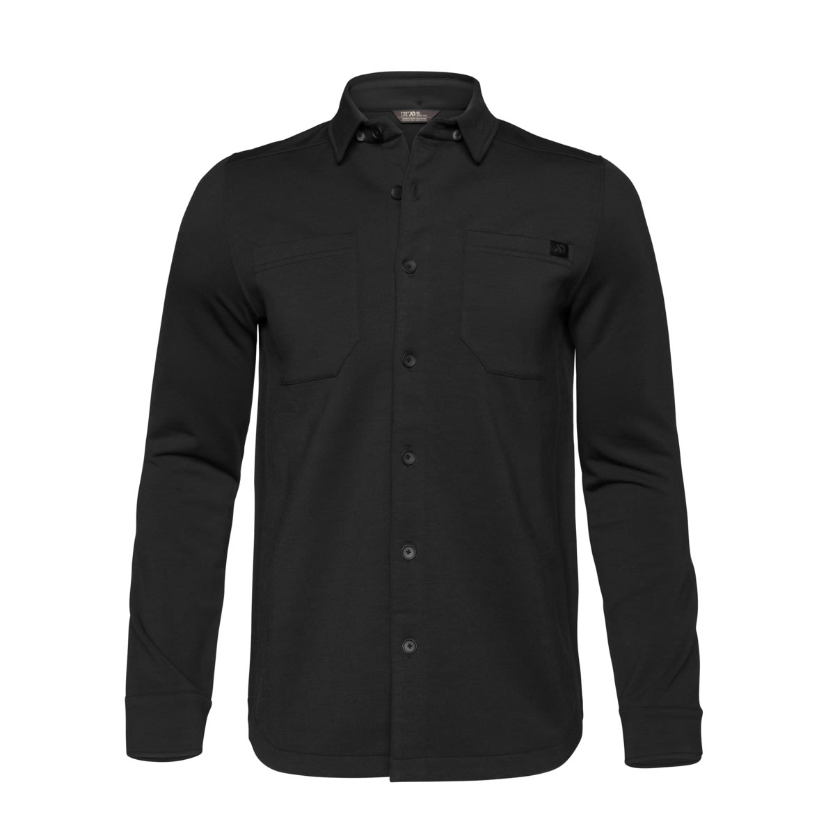 First Lite Men's Rugged Wool Field Shirt Black MTRWFBK, Small - first lite