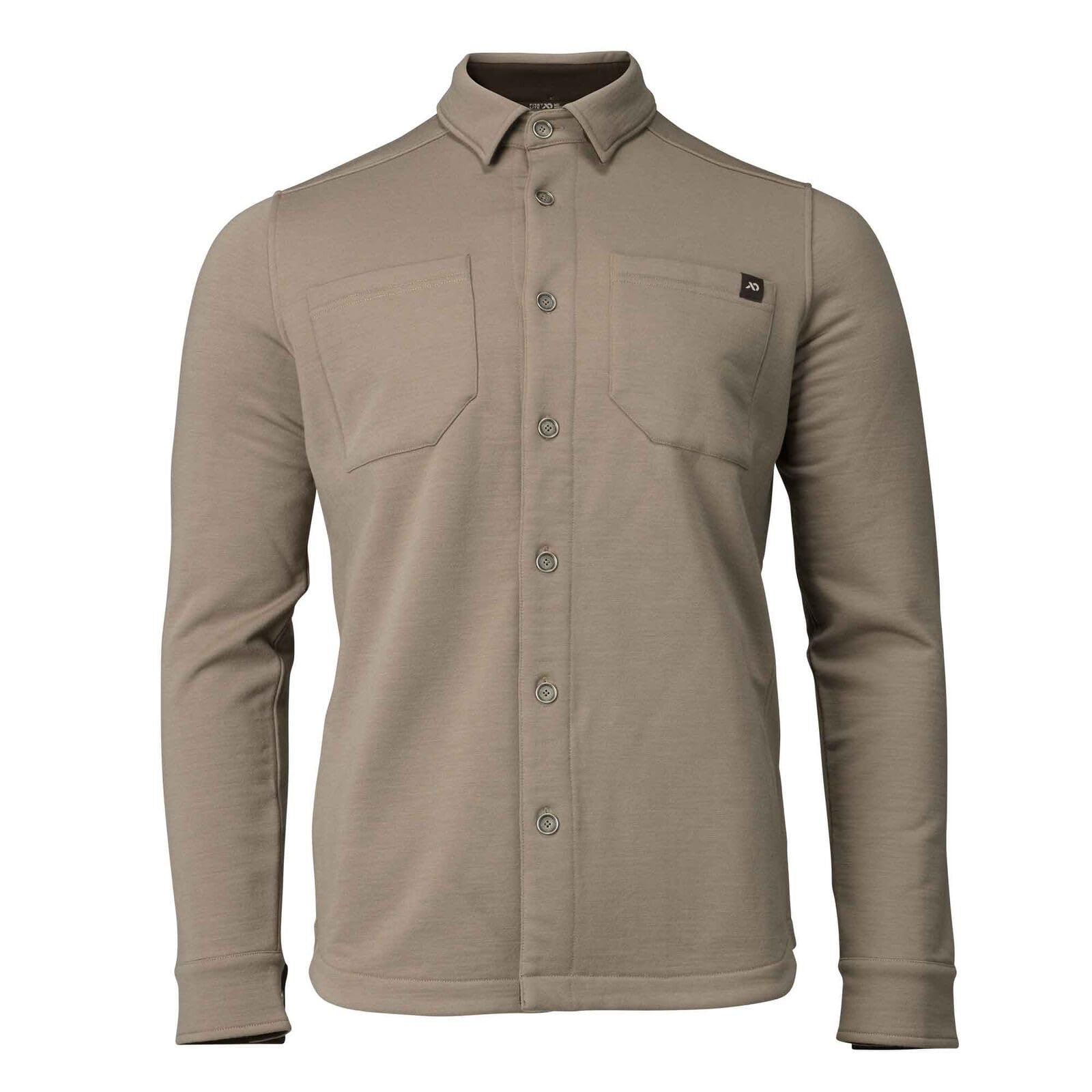 First Lite Men's Rugged Wool Field Shirt Walnut MTRWFWN, Small - first lite