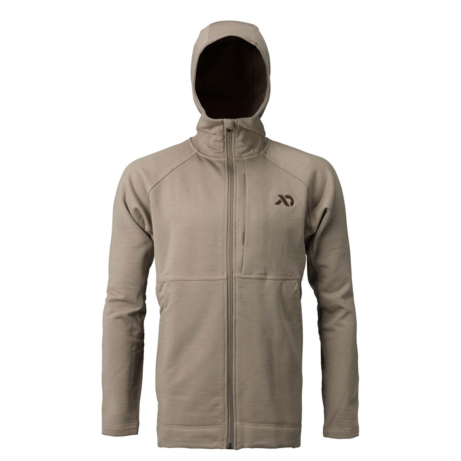 First Lite Men's Rugged Wool FZ Jacket Walnut MTRWJWN, Small - first lite