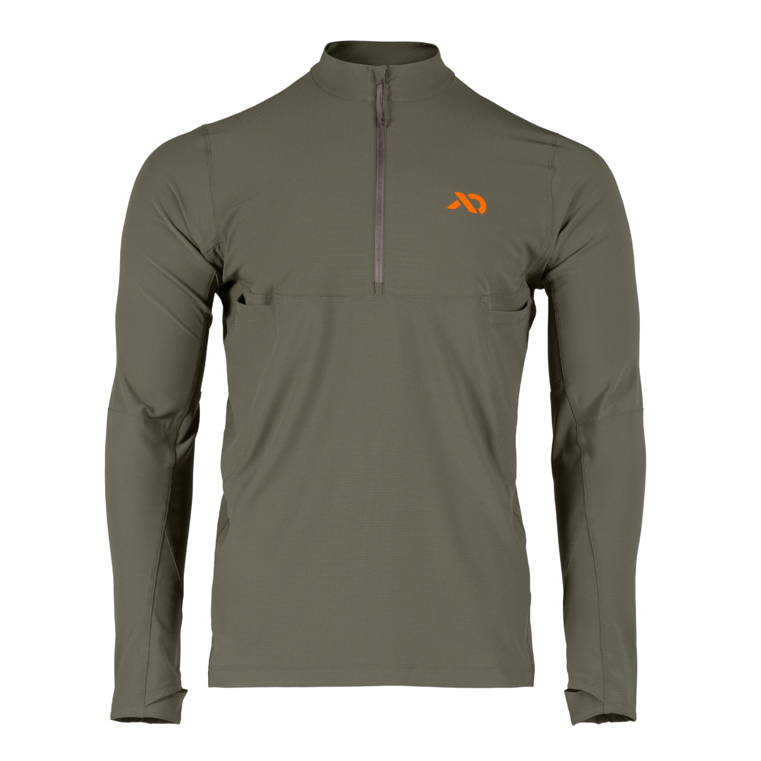 First Lite Men's Trace Quarter Zip Conifer MTTRQCN Top, Small - first lite
