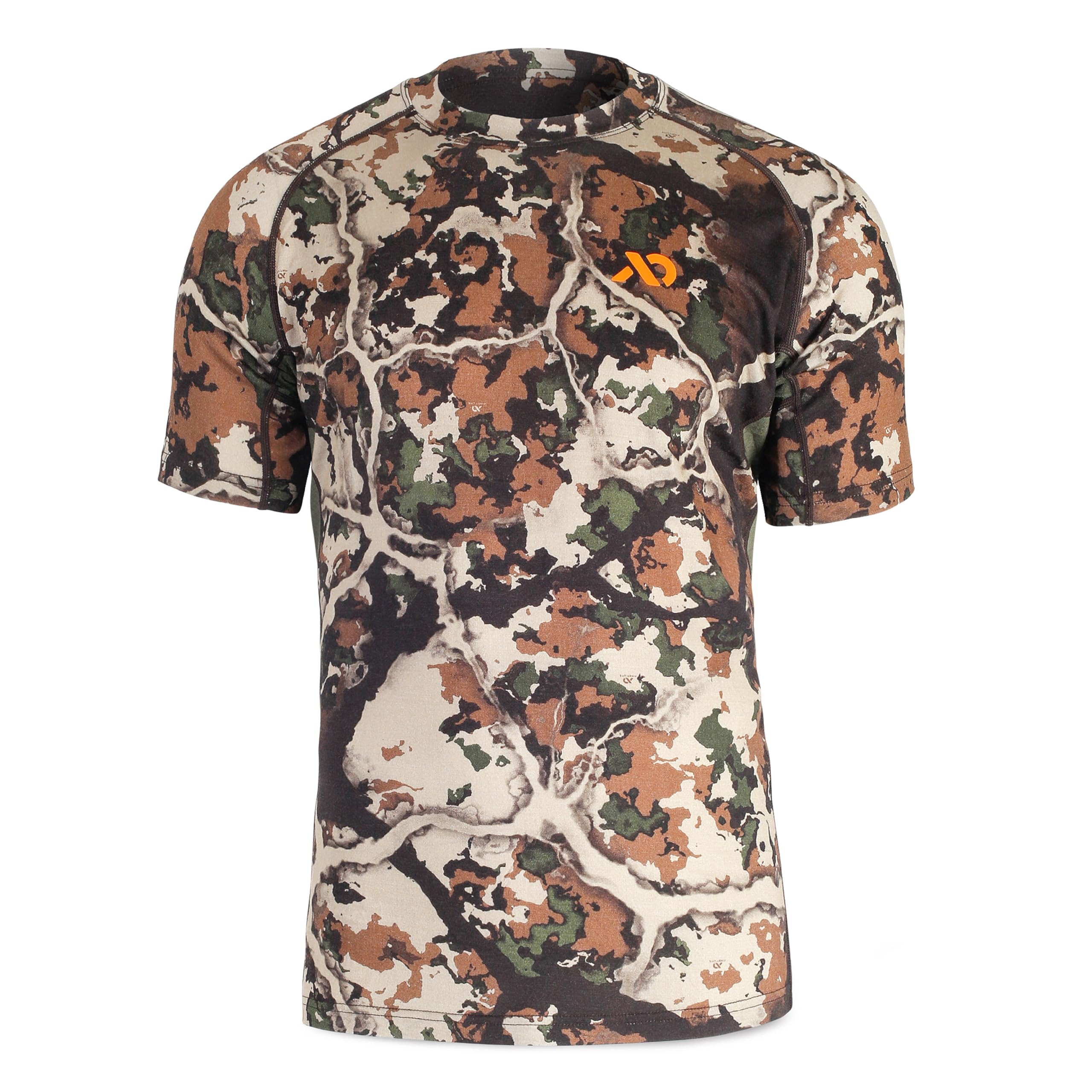 First Lite Men's Wick Short Sleeve Crew Top Fusion MTWSCFU Top, Small - first lite